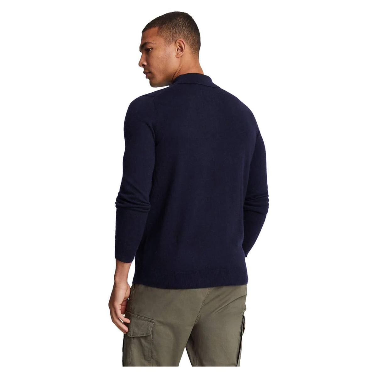 LYLE & SCOTT COTTON MERINO FB JUMPER - Blu - vista 2