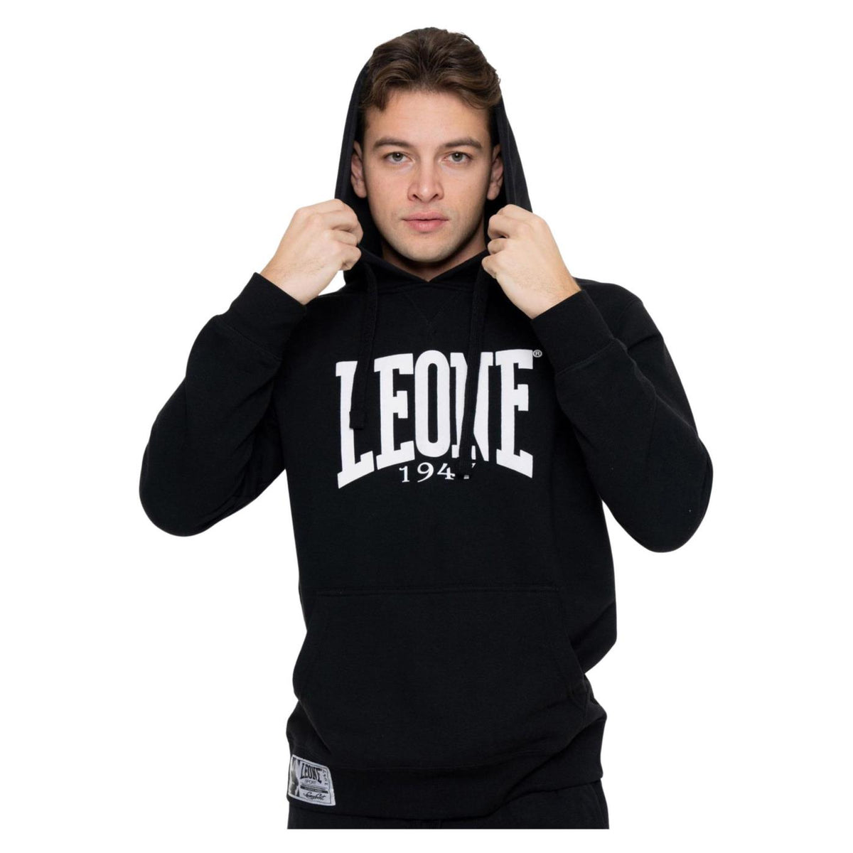 LEONE FELPA HOODY FIGHT ACADEMY - Nero - vista 3