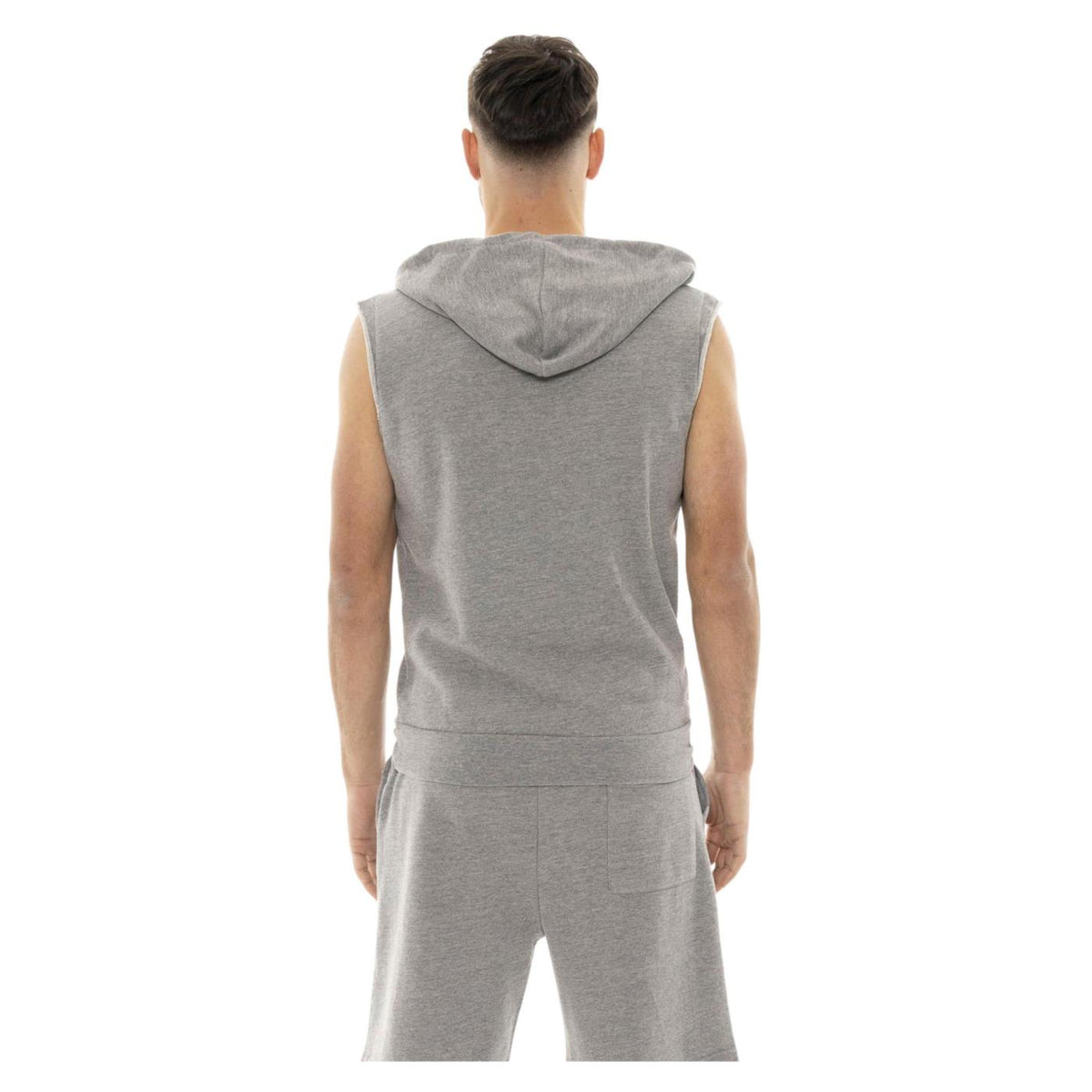 LEONE GILET HOODY FIGHT ACADEMY - Grigio chiaro - vista 2
