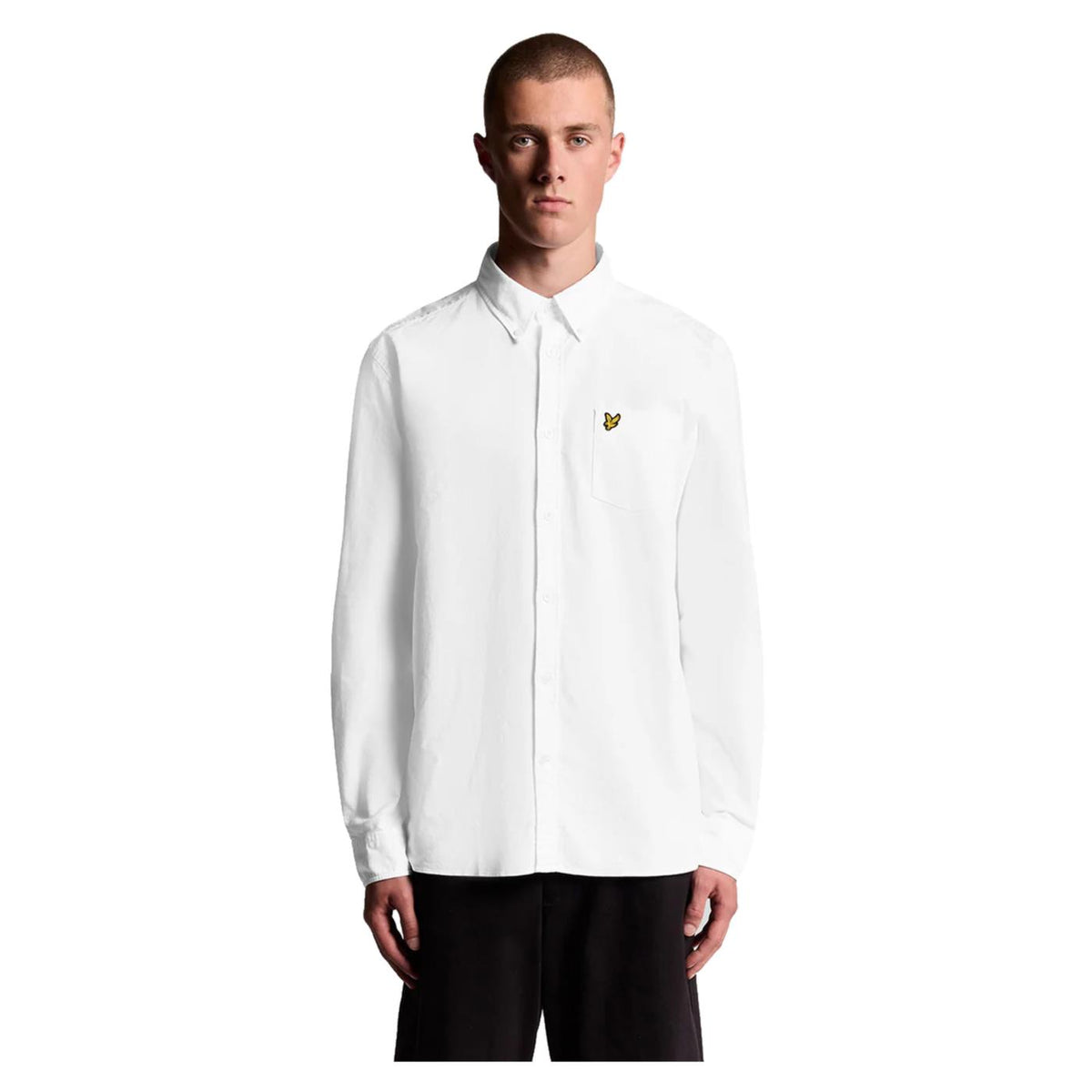 LYLE & SCOTT PLAIN OXFORD SHIRT - Bianco - immagine principale