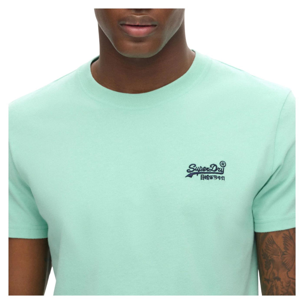 SUPERDRY ESSENTIAL LOGO EMB TEE - Verde - vista 3