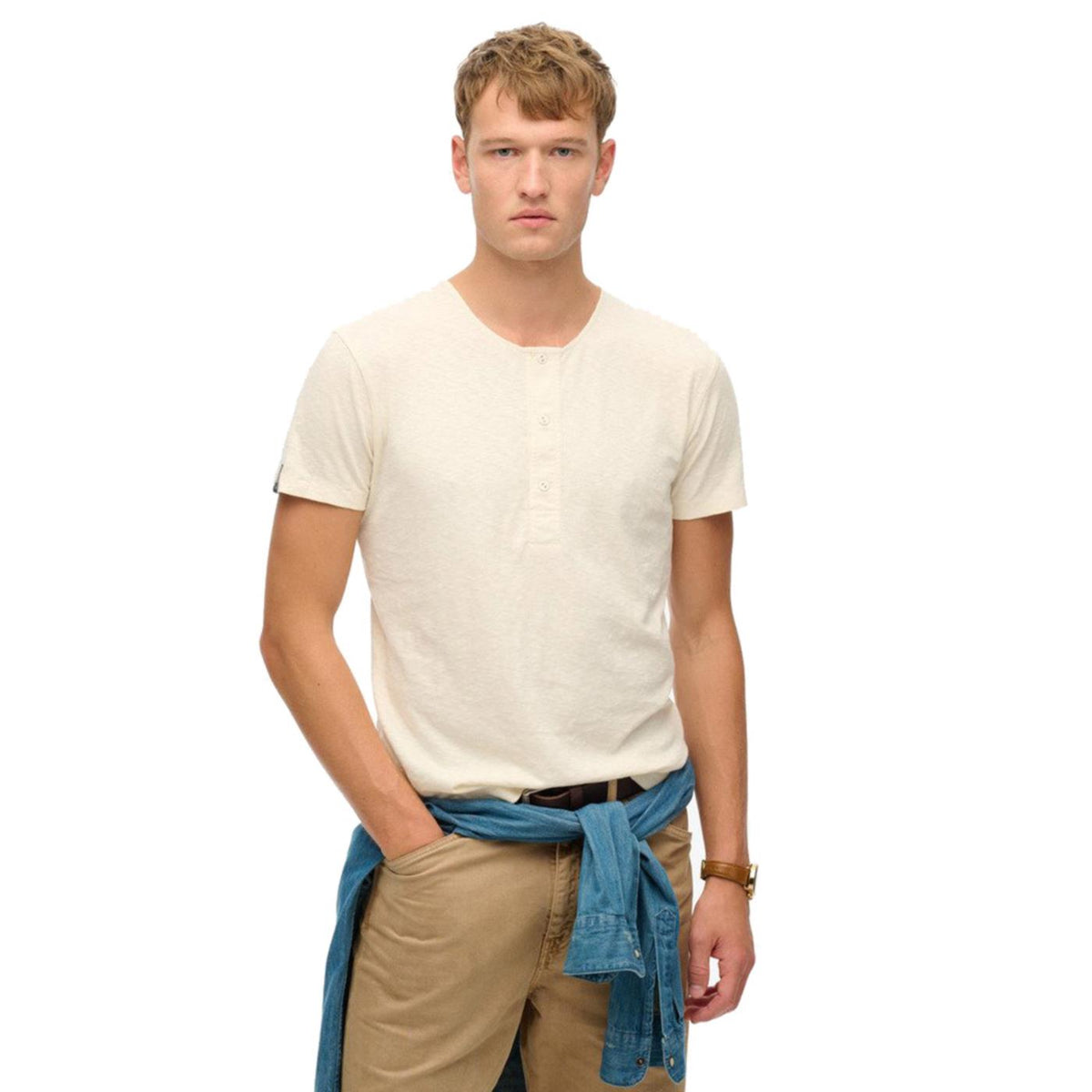 SUPERDRY MERCHANT SS GRANDAD TEE - seconda immagine