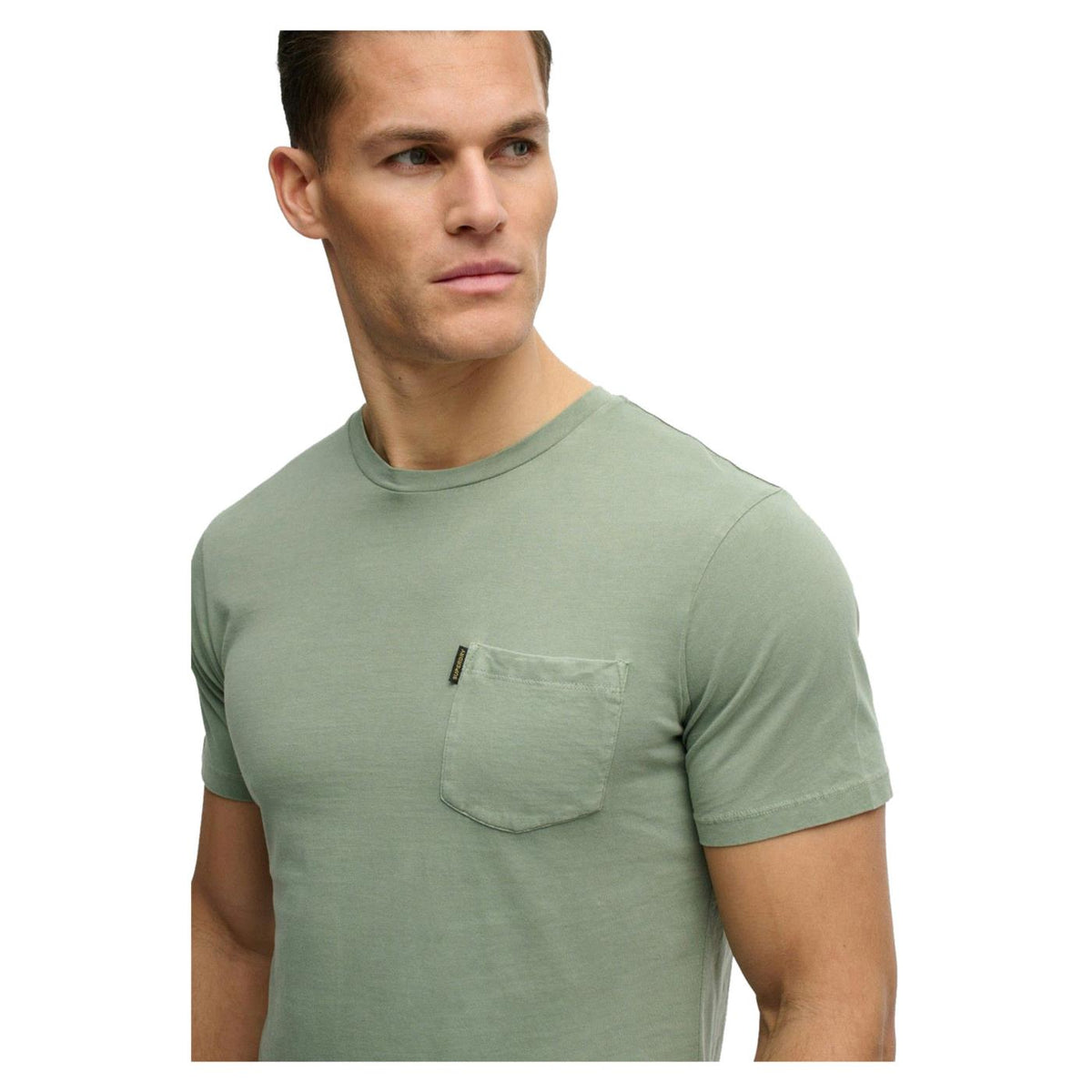SUPERDRY CLASSIC ESS POCKET TEE - Verde - vista 3