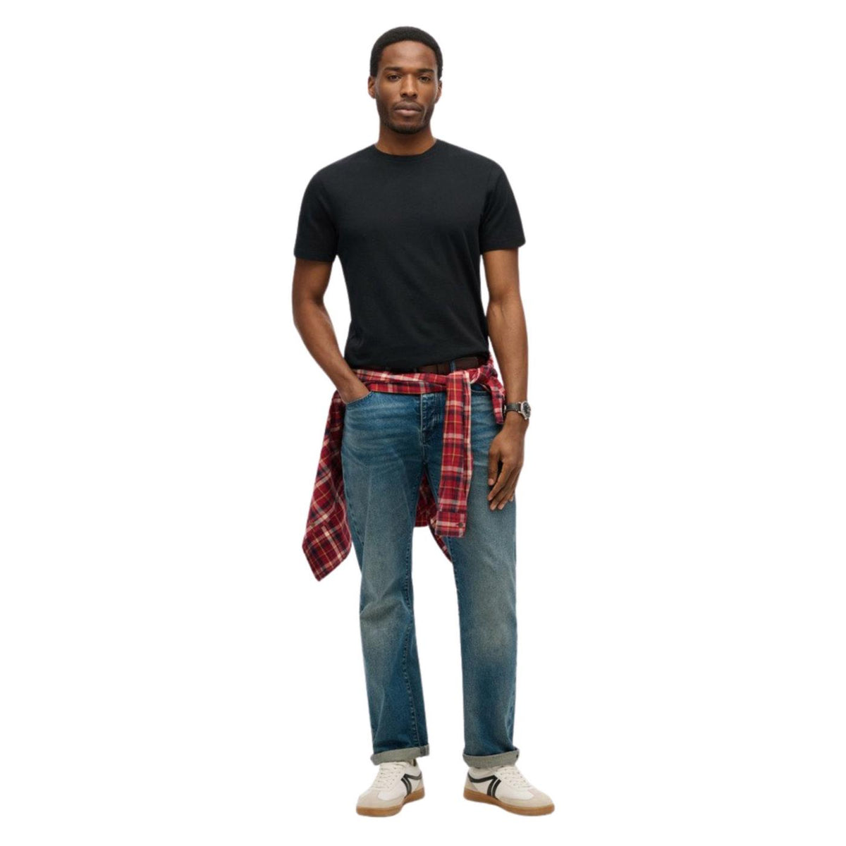 SUPERDRY CLASSIC ESSENTIAL TEE - Nero - vista 3