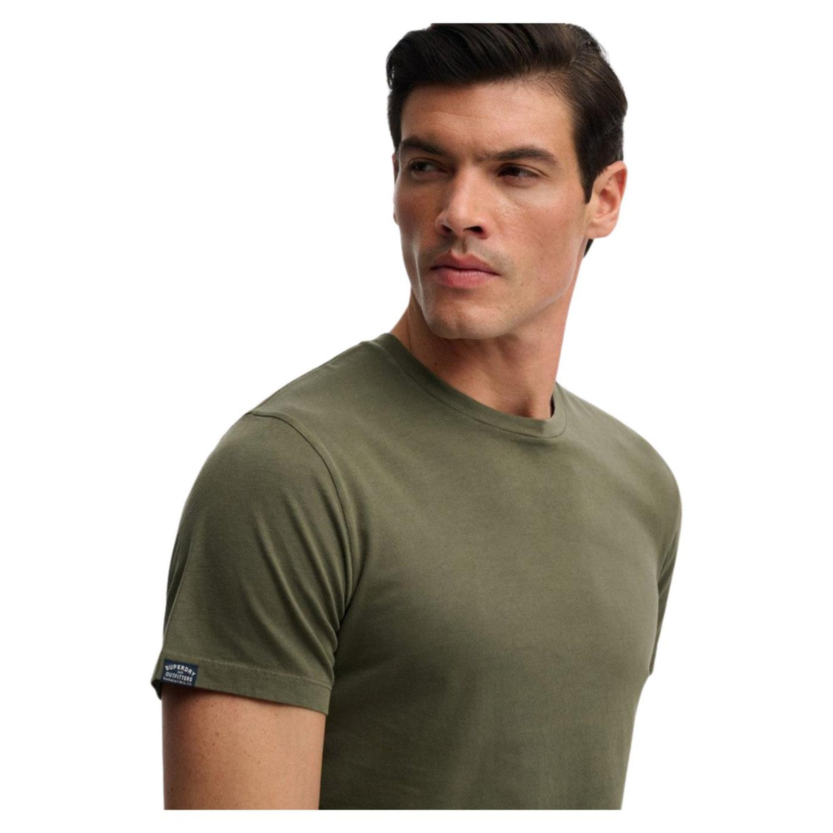 SUPERDRY CLASSIC ESSENTIAL TEE - Militare - vista 3