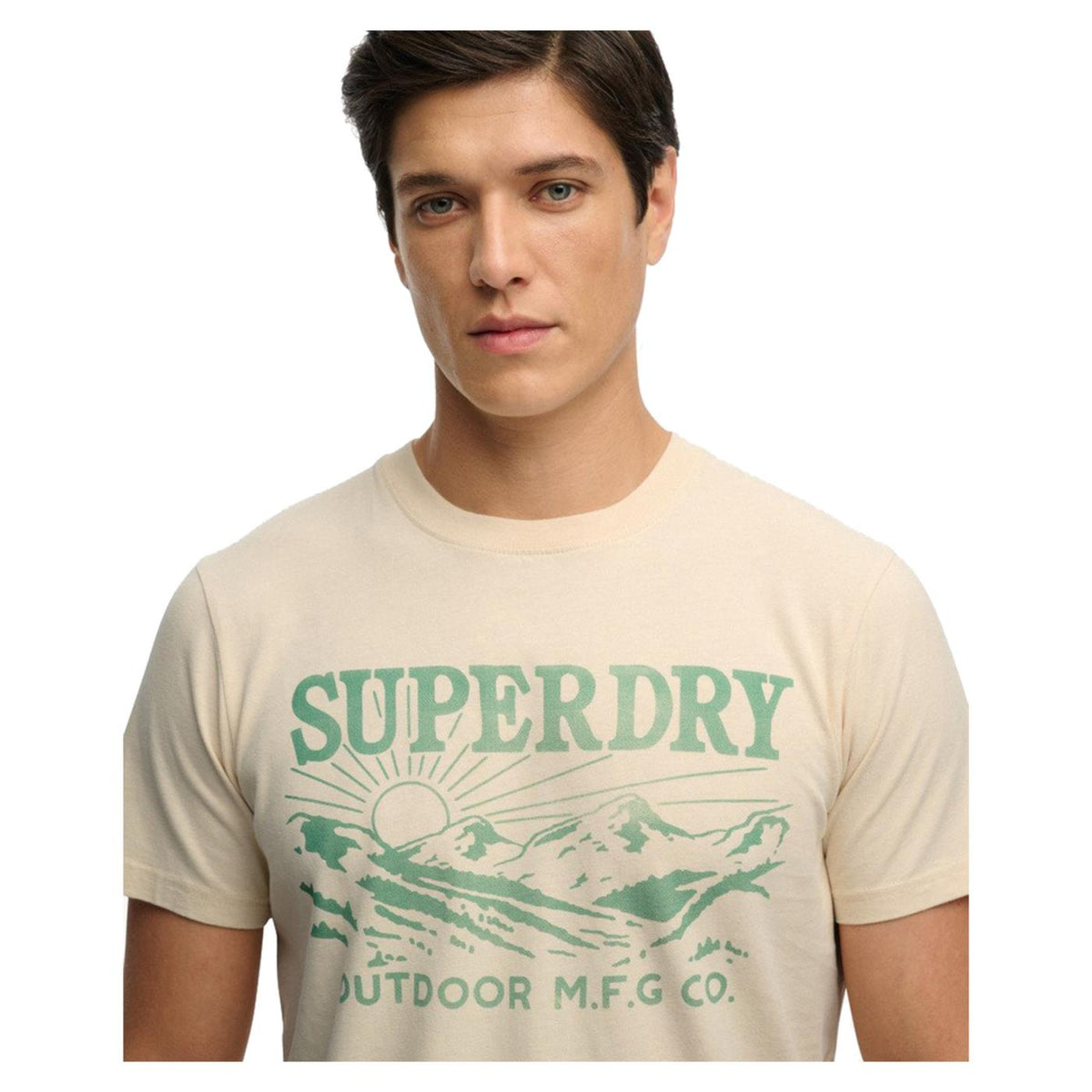 SUPERDRY RETRO OUTDOOR RLXD TEE - Beige - vista 3