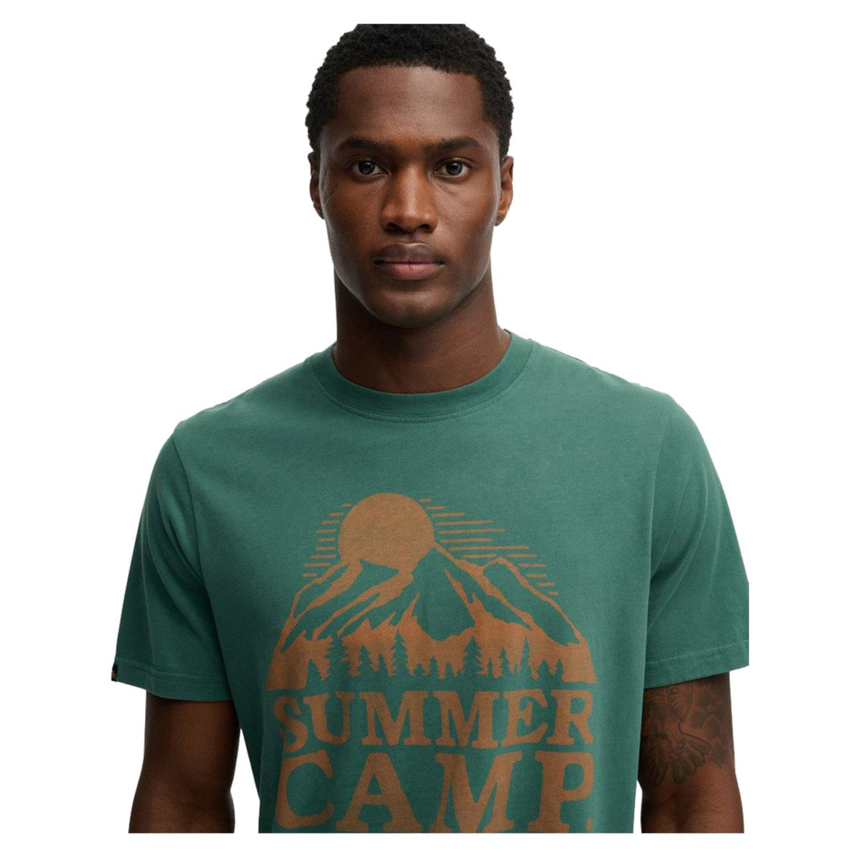 SUPERDRY RETRO OUTDOOR RLXD TEE - Verde - vista 3