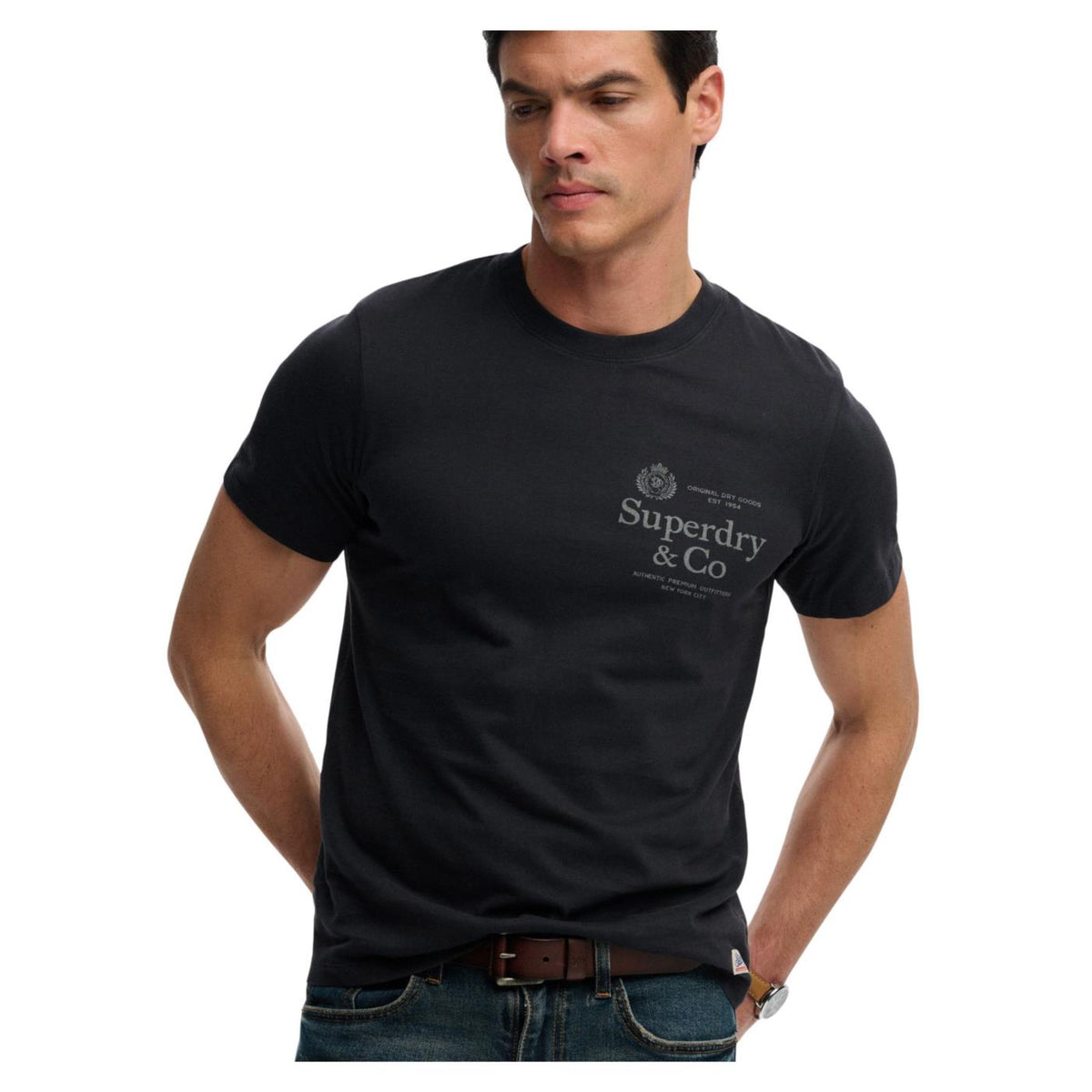 SUPERDRY 1954 COMPANY RELAXED TEE - Nero - immagine principale