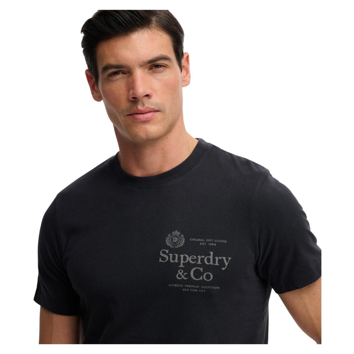 SUPERDRY 1954 COMPANY RELAXED TEE - Nero - vista 3