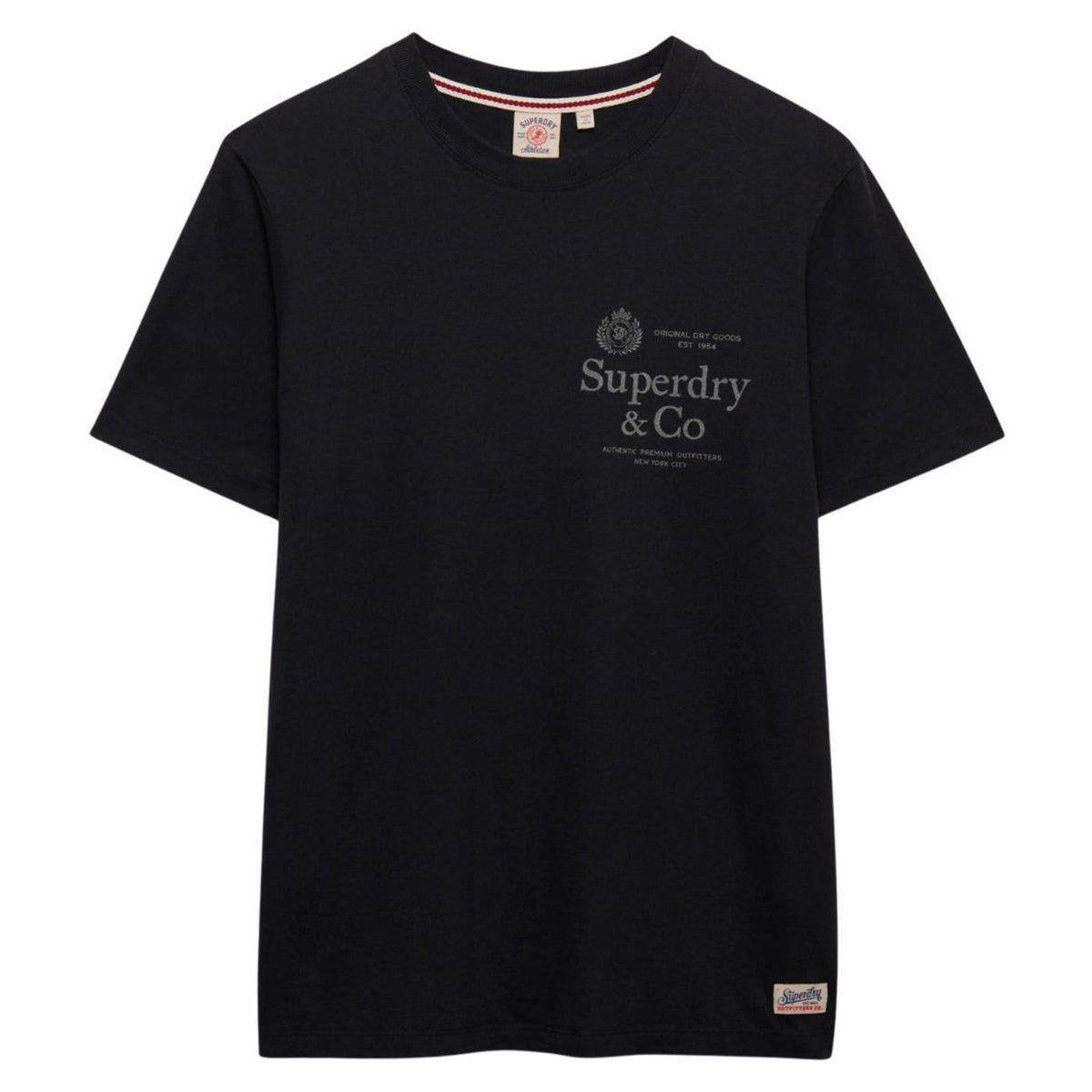 SUPERDRY 1954 COMPANY RELAXED TEE - Nero - vista 4