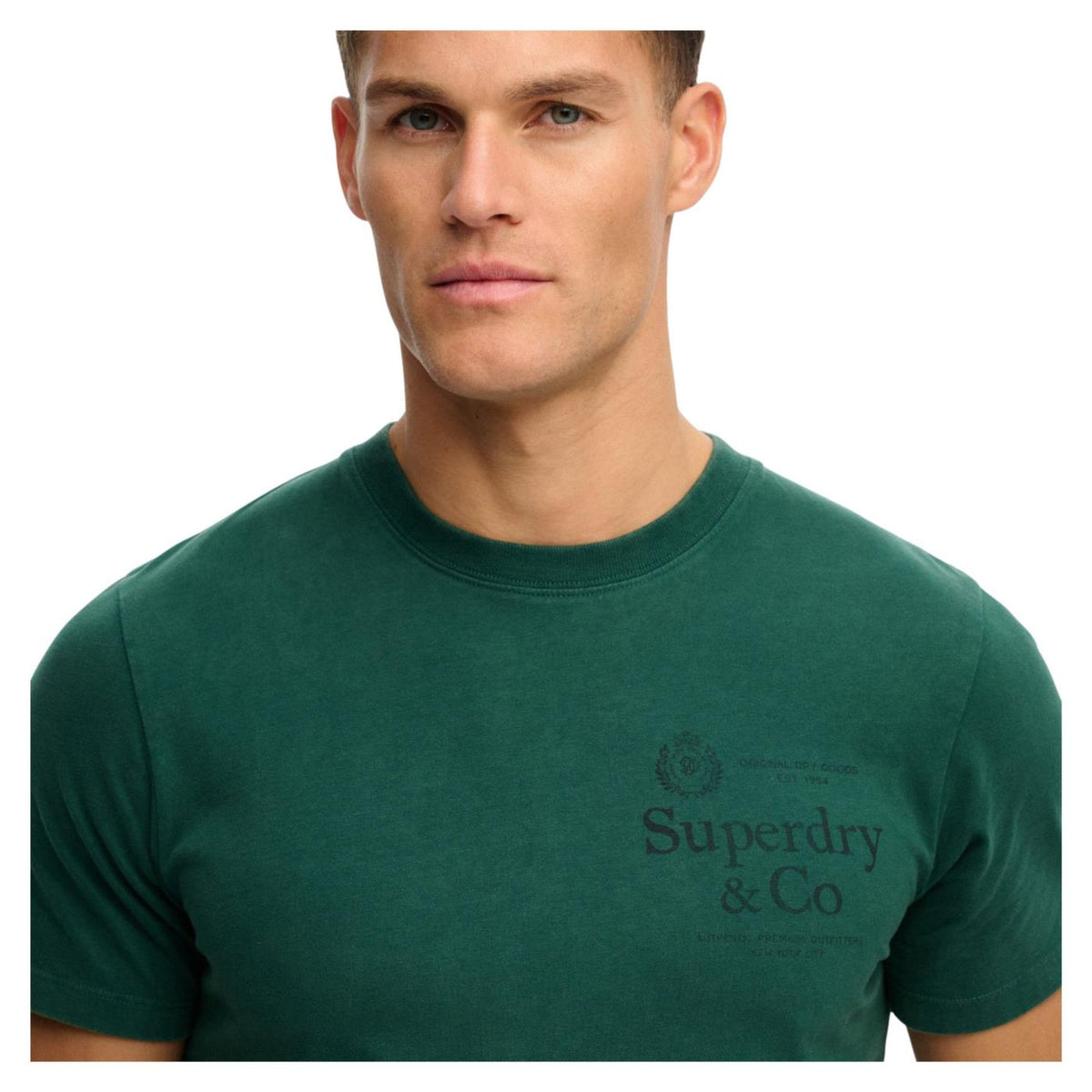SUPERDRY 1954 COMPANY RELAXED TEE - Verde - vista 3