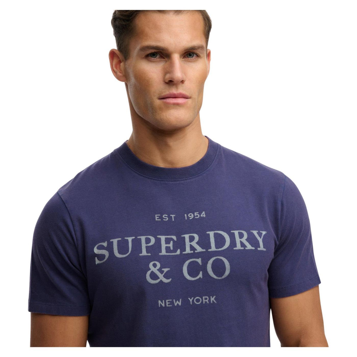 SUPERDRY 1954 COMPANY RELAXED TEE - Blu - vista 3