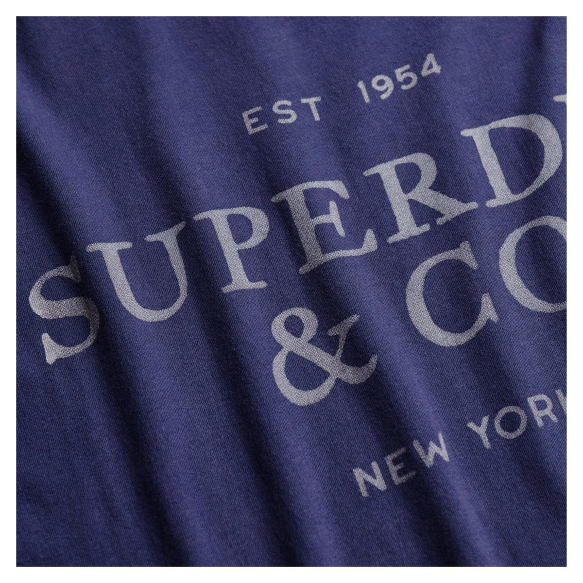 SUPERDRY 1954 COMPANY RELAXED TEE - Blu - vista 4