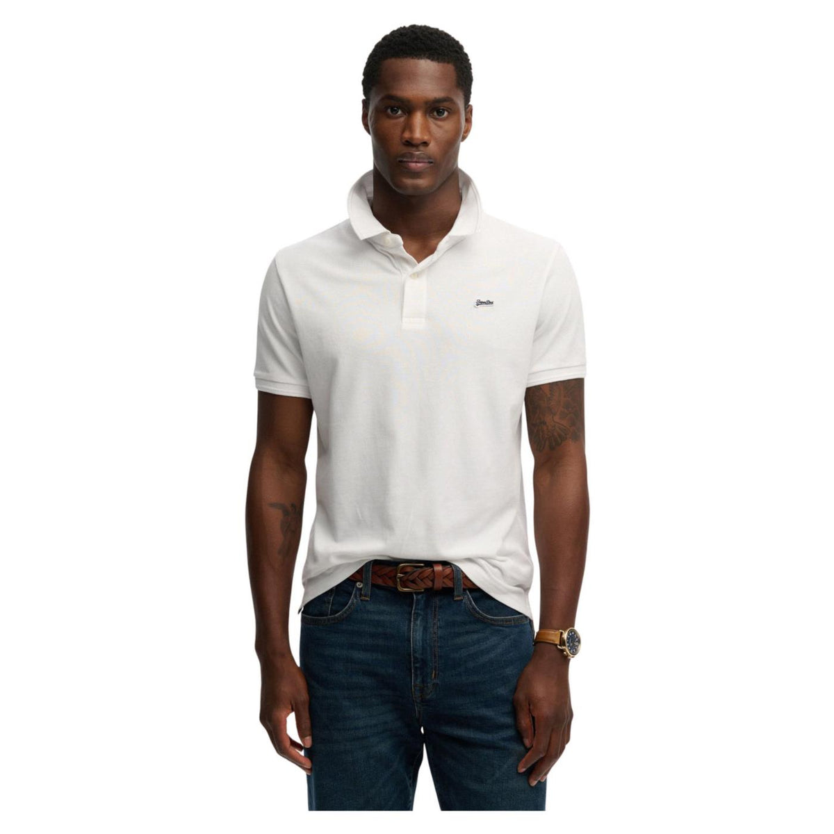 SUPERDRY CLASSIC PIQUE POLO - Bianco - immagine principale
