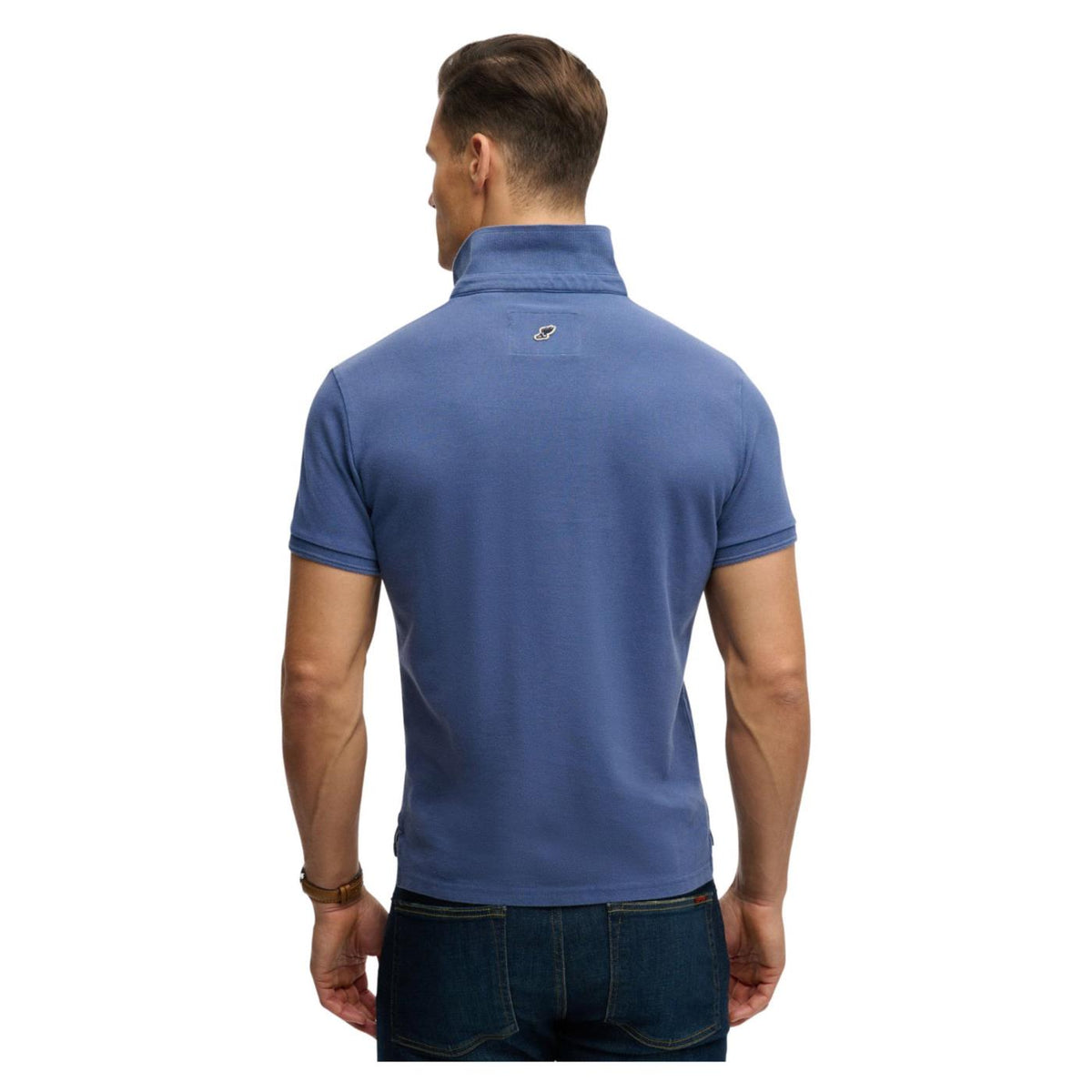 SUPERDRY CLASSIC PIQUE POLO - Azzurro - vista 4
