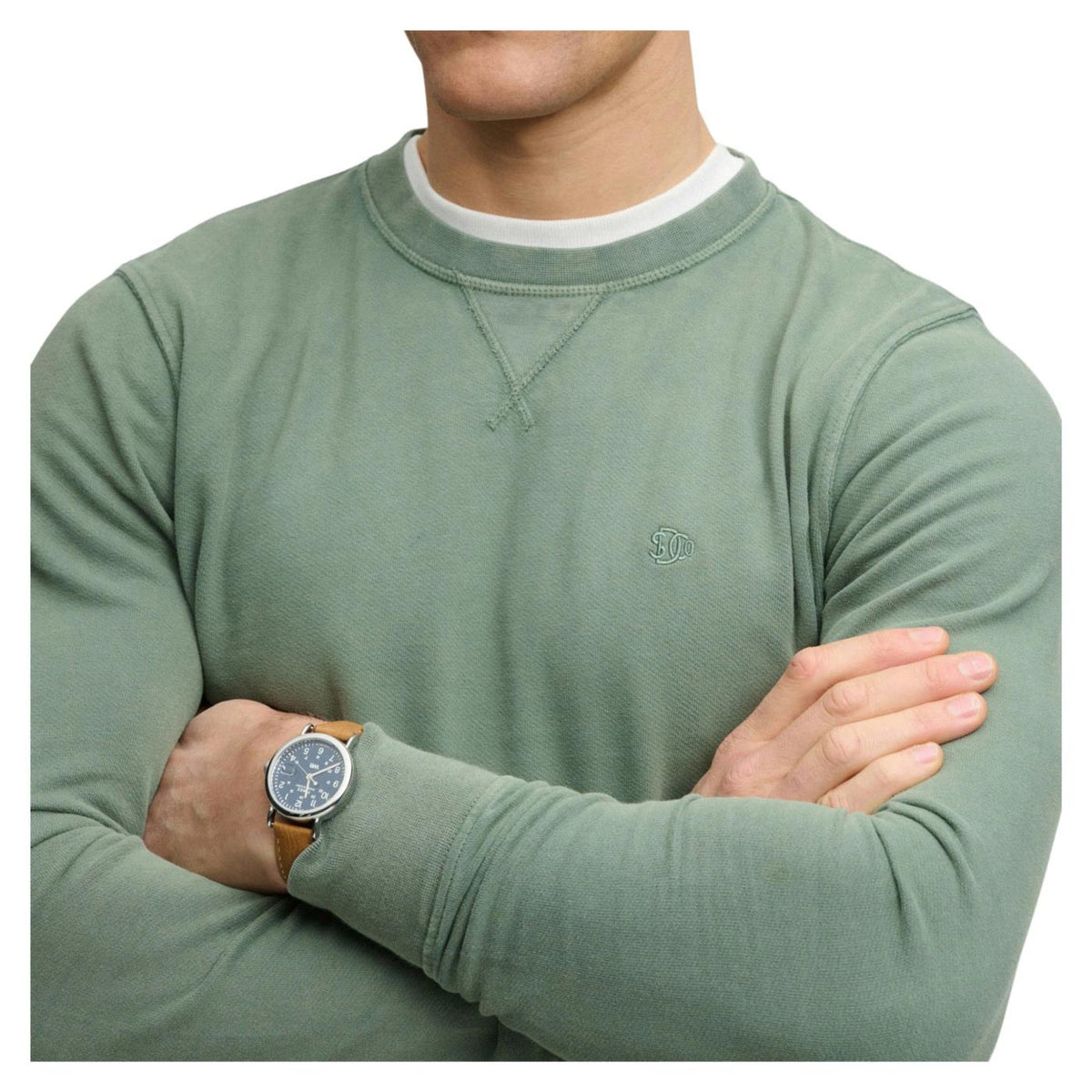 SUPERDRY CLASSIC ESS SWEATSHIRT - Verde - vista 5