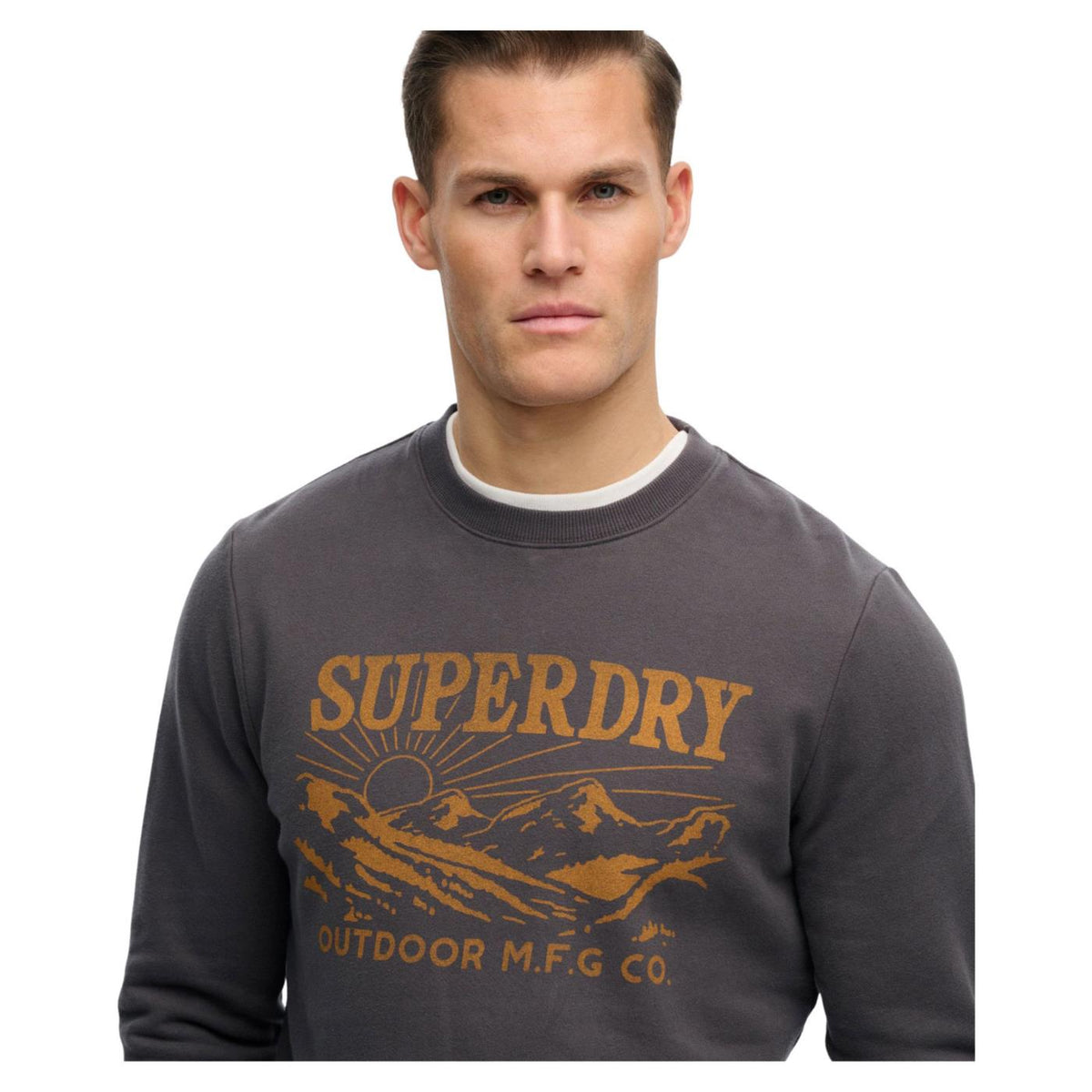 SUPERDRY RETRO OUTDOOR RLXD SWEAT - Grigio scuro - vista 3