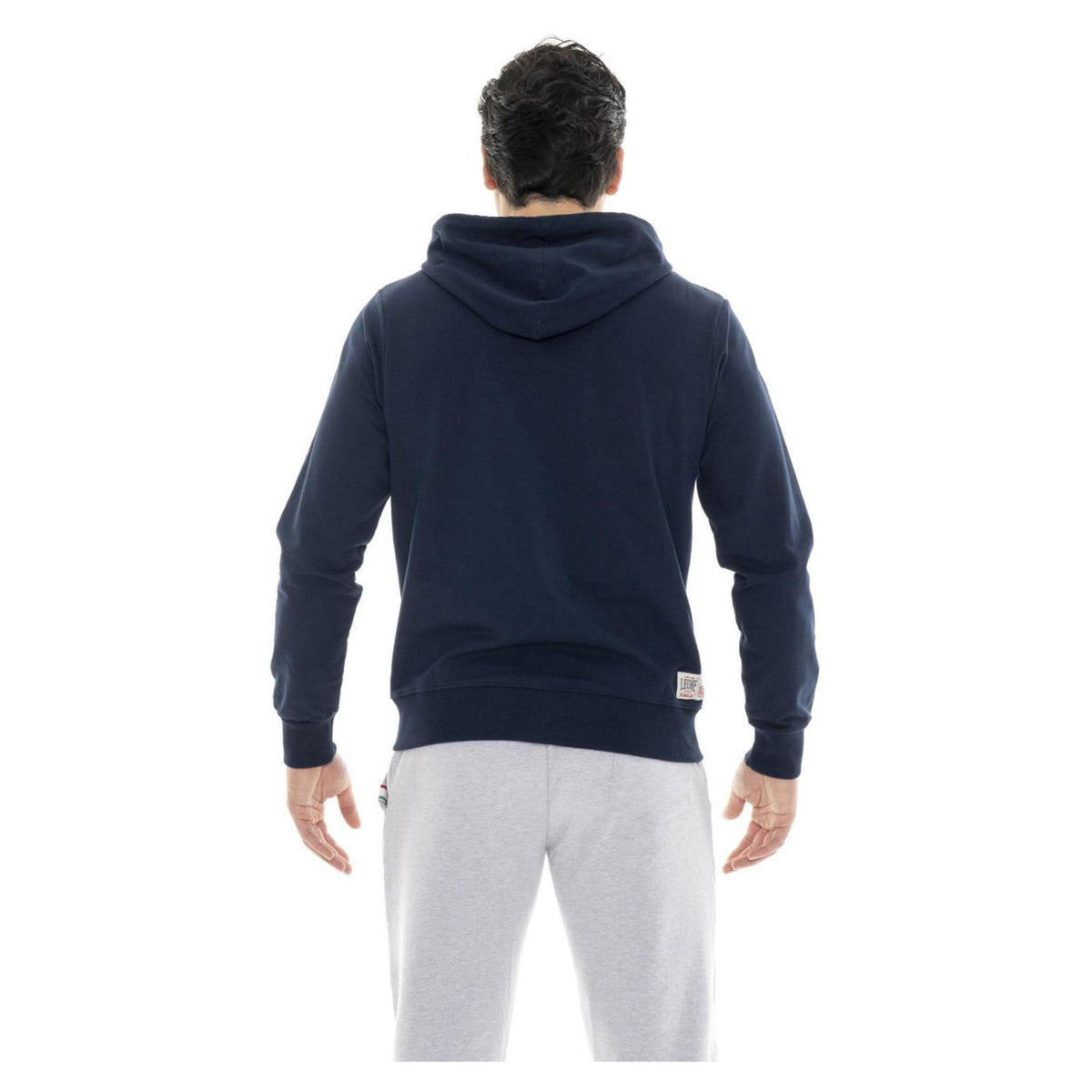 LEONE FELPA BASIC FZ CAPUCCIO - Blu - vista 2