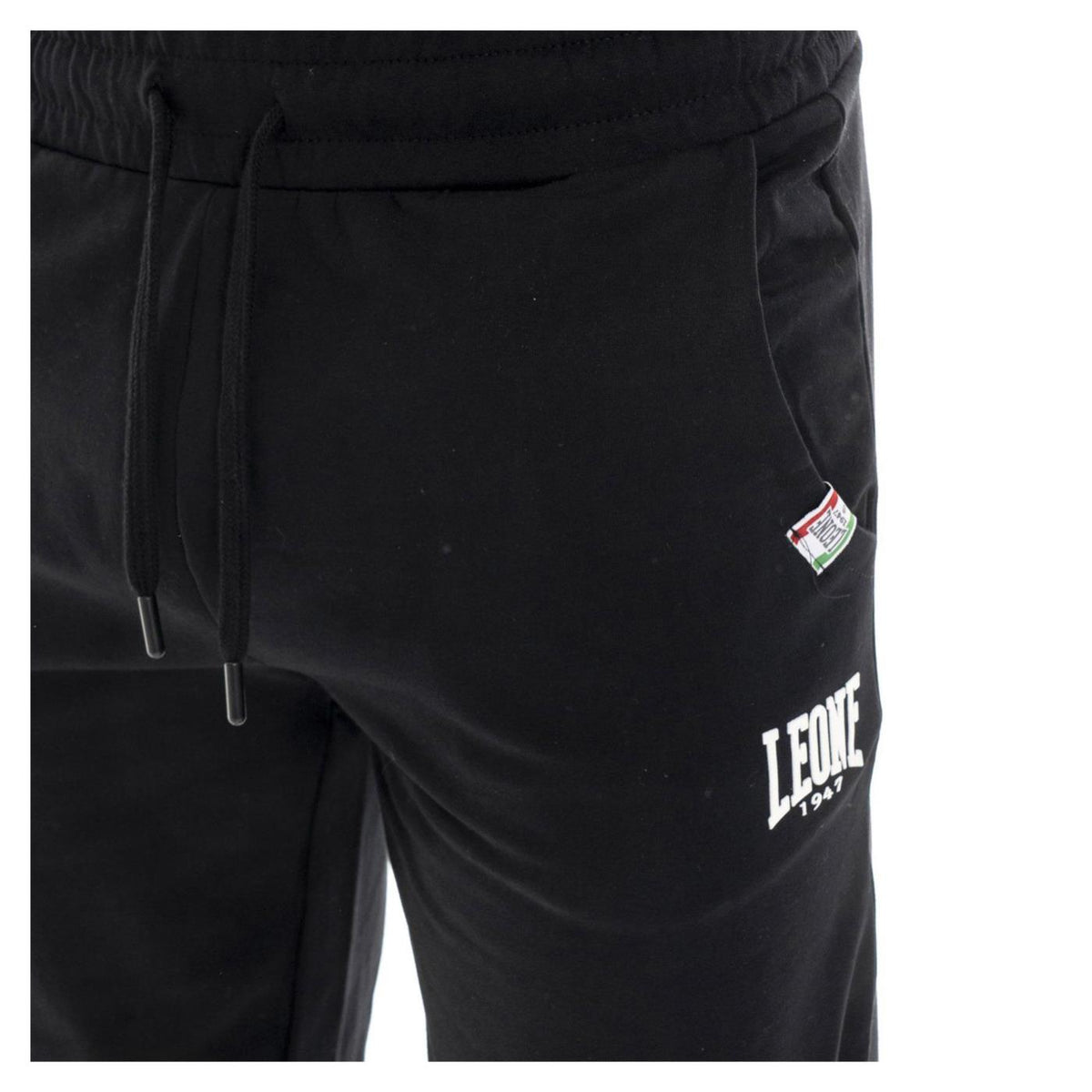 LEONE PANTALONI BASIC FELPATI - Nero - vista 3
