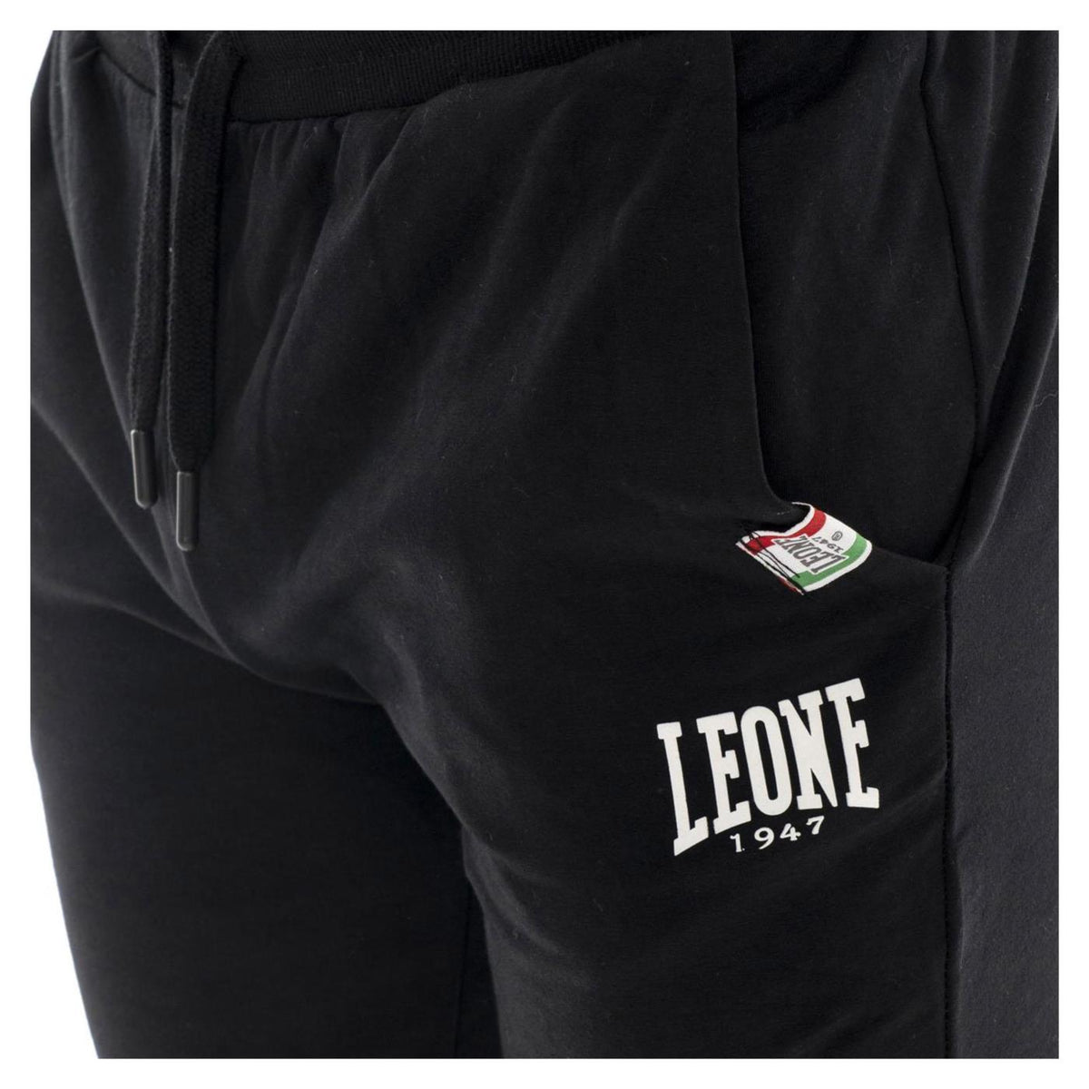 LEONE PANTALONI BASIC CON POLSO - Nero - vista 3