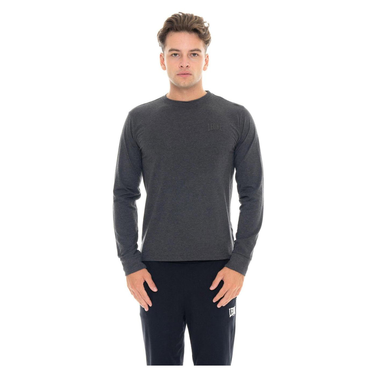 LEONE T-SHIRT ML JERSEY STRETCH - Grigio scuro - immagine principale