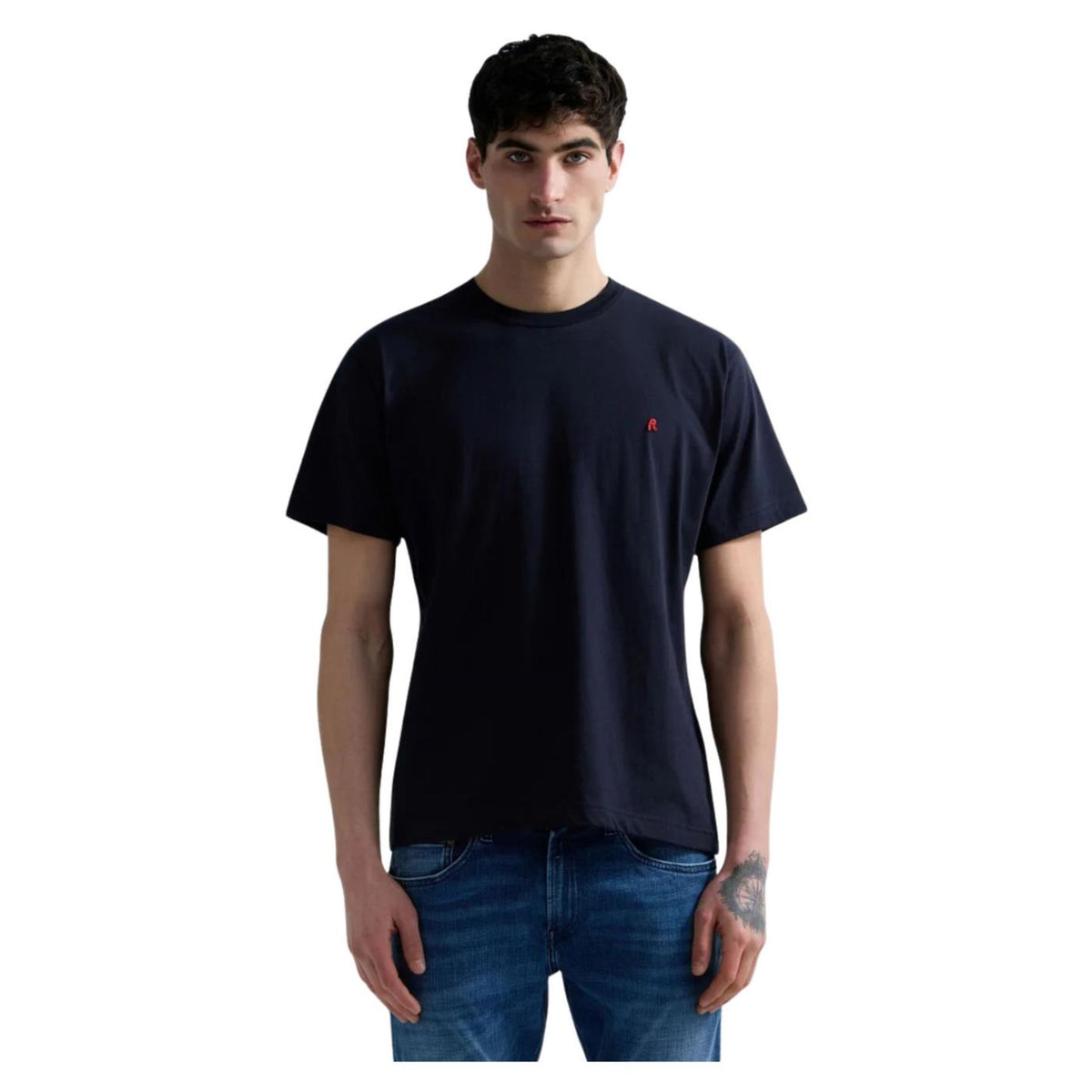 REPLAY T-SHIRT JERSEY CON RICAMO