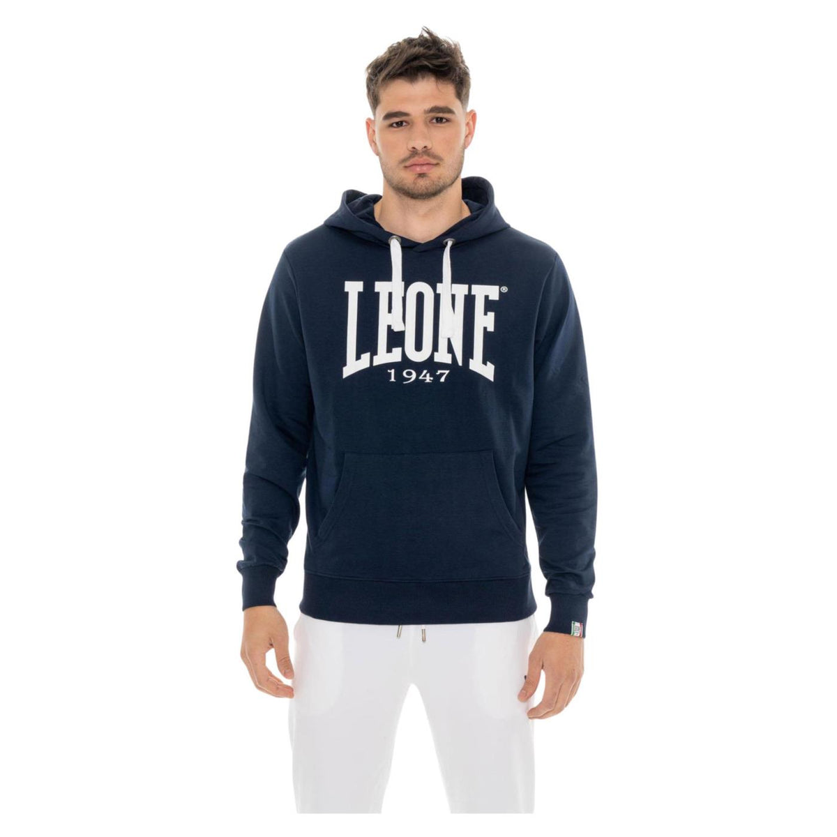 LEONE FELPA CAPPUCCIO BIG LOGO