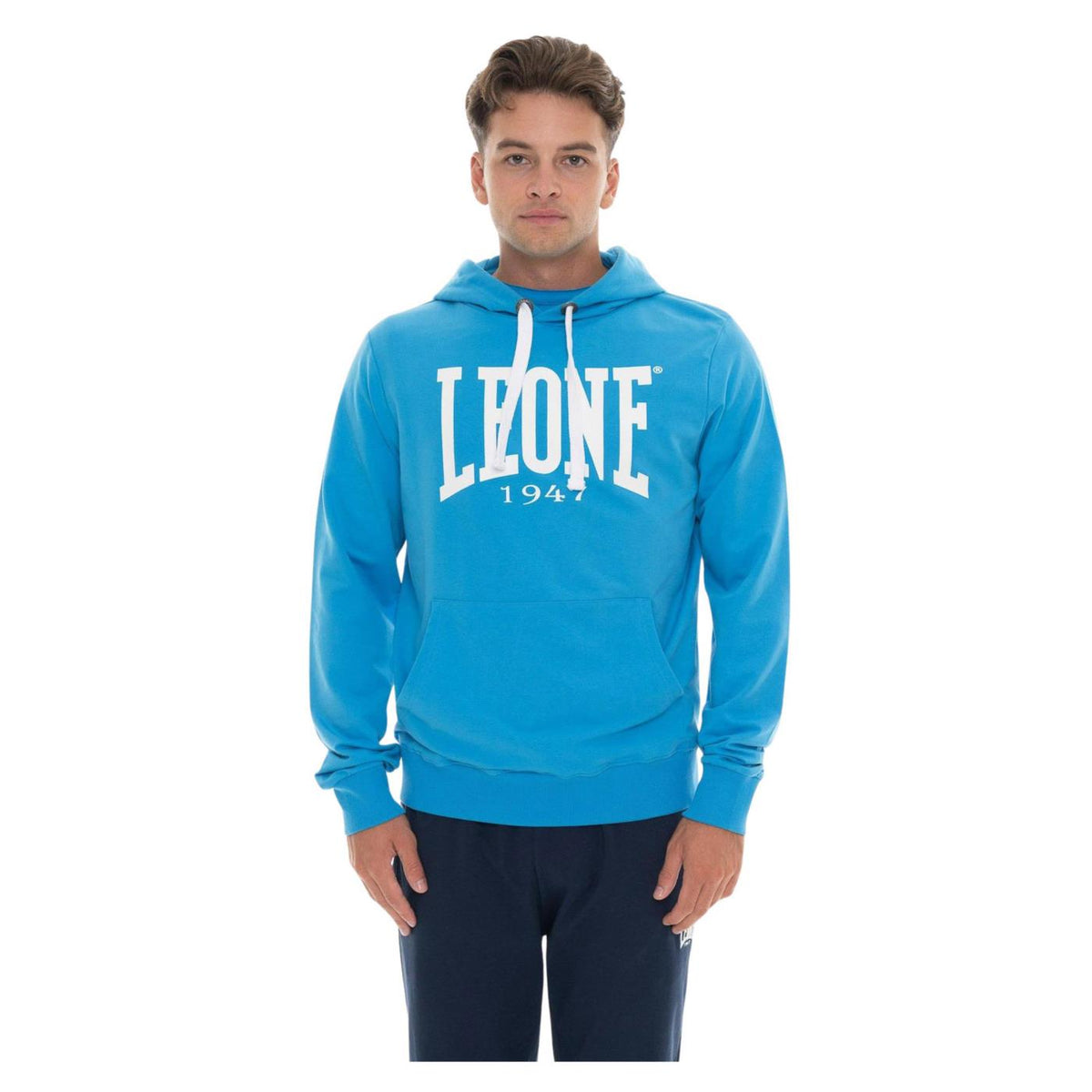 LEONE FELPA CAPPUCCIO BIG LOGO