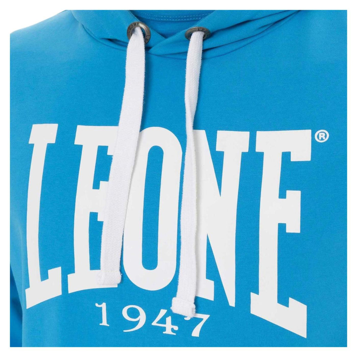 LEONE FELPA CAPPUCCIO BIG LOGO - Azzurro - vista 3