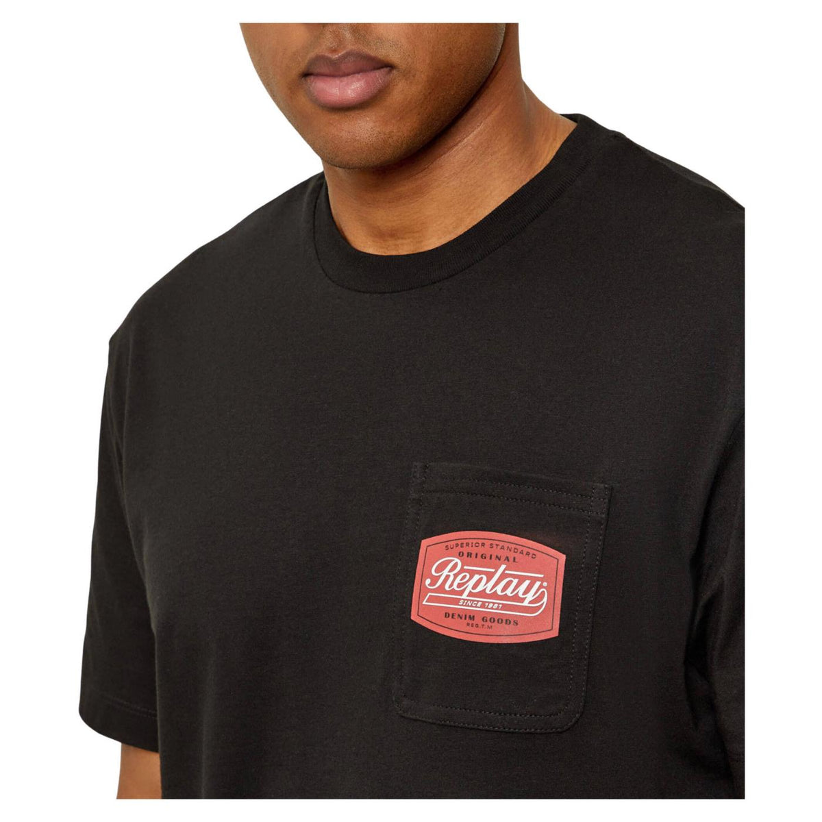 REPLAY T-SHIRT MC UOMO - Nero - vista 3