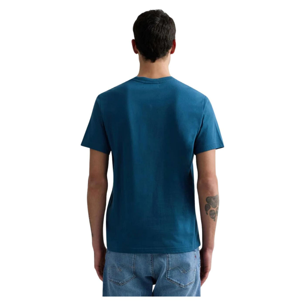 REPLAY T-SHIRT MC UOMO - Blu - vista 2