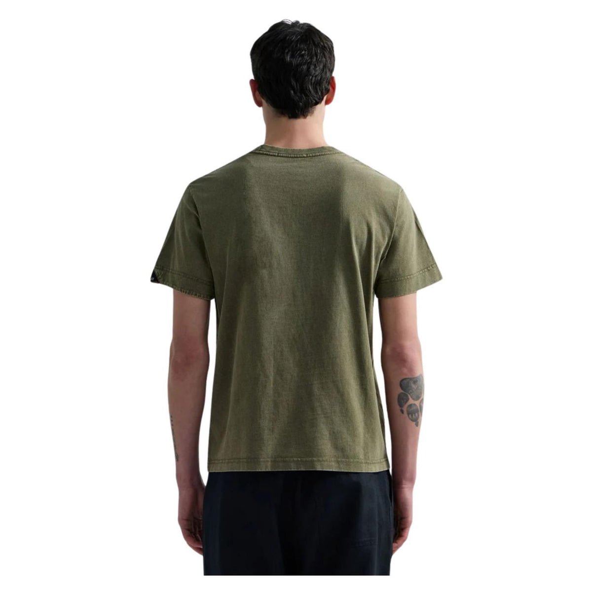REPLAY T-SHIRT MC UOMO - Militare - vista 2