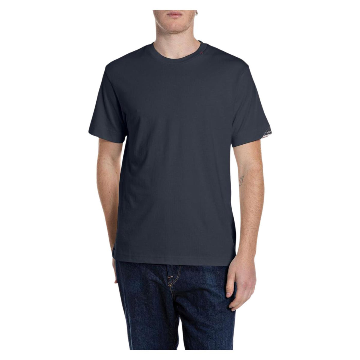 REPLAY T-SHIRT MC UOMO - Grigio scuro - immagine principale