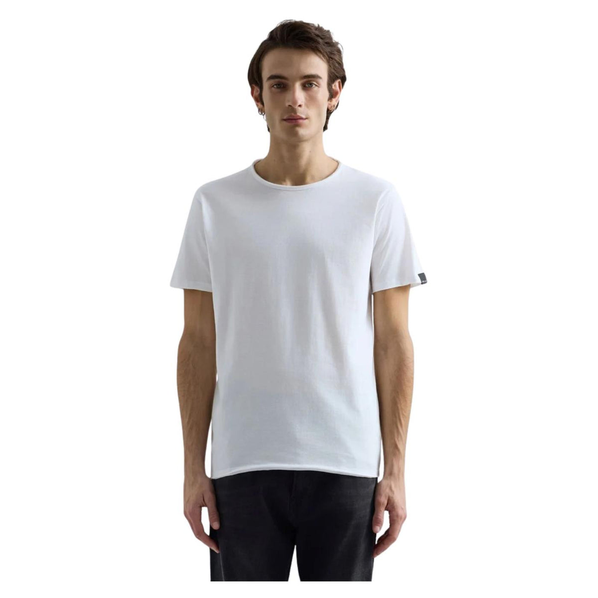 REPLAY T-SHIRT GIROCOLLO COTONE - Bianco - immagine principale