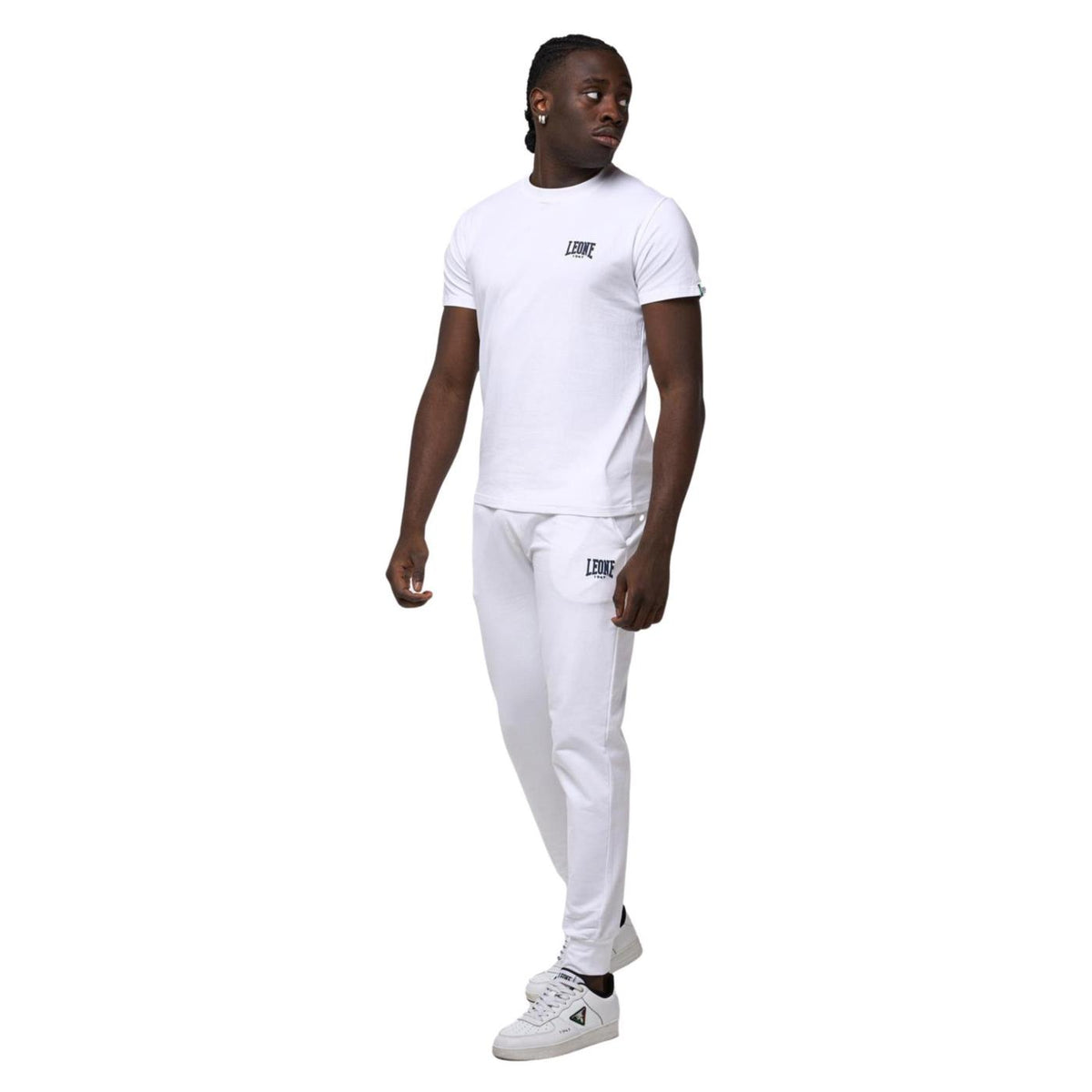 LEONE T-SHIRT JERSEY STRETCH - Bianco - vista 4