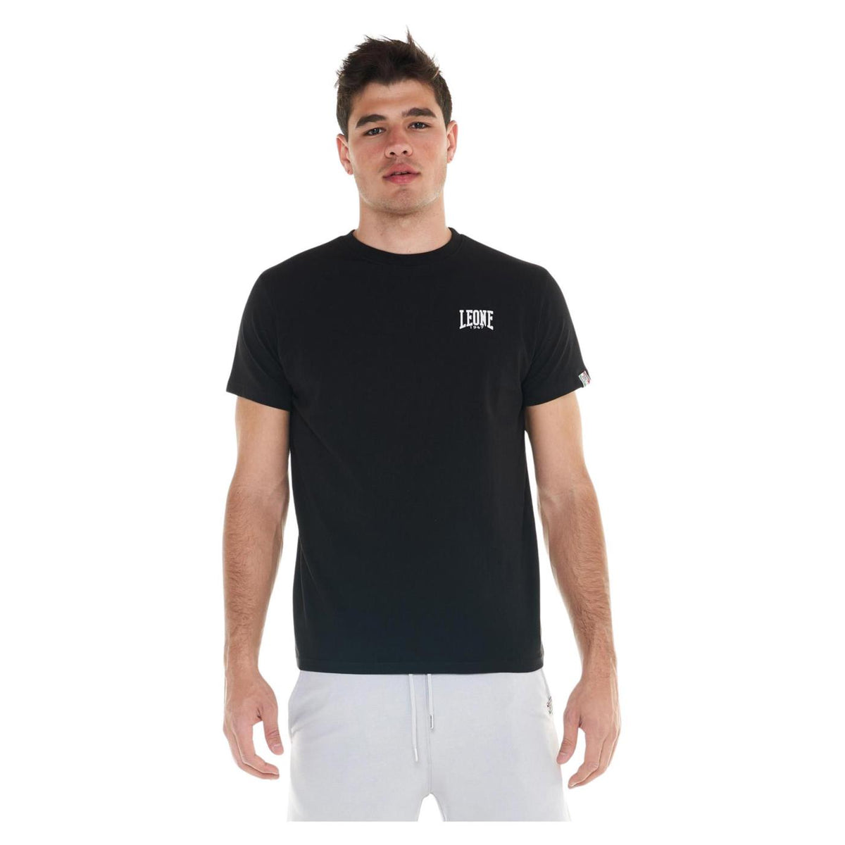 LEONE T-SHIRT JERSEY STRETCH - Nero - immagine principale