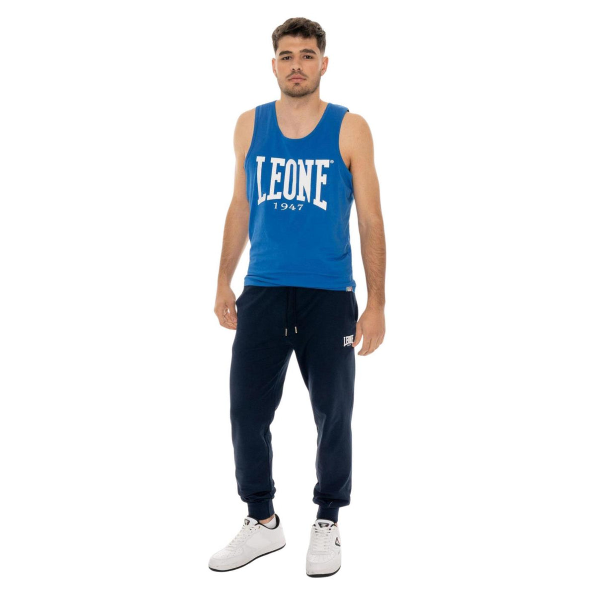 LEONE PANTALONI CON POLSINO - Blu - vista 3