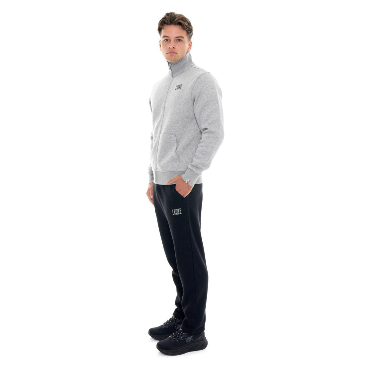 LEONE TUTA BASIC FLEECE STRETCH - Grigio chiaro - vista 3