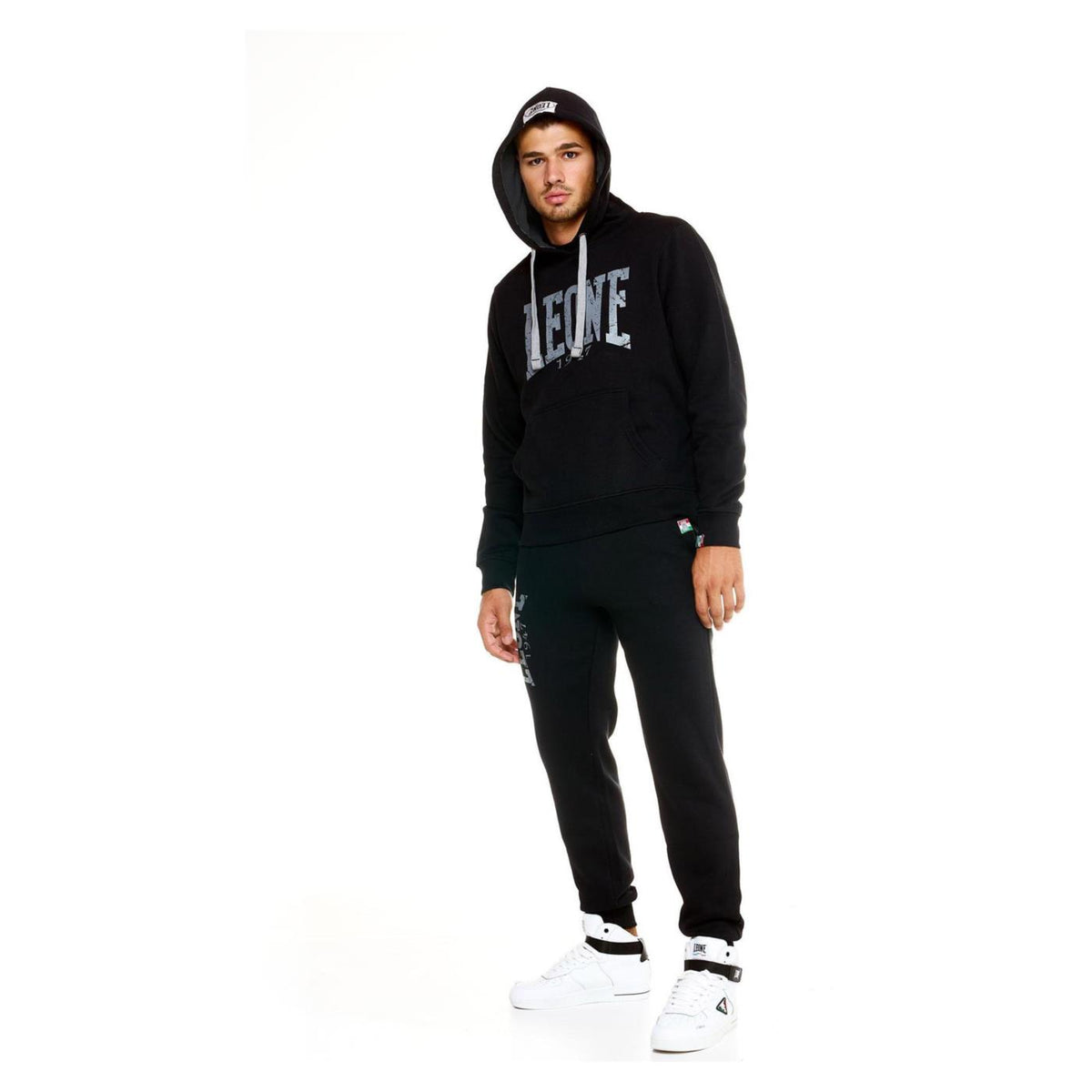 LEONE TUTA BIG LOGO FLC STRETCH - Nero - vista 3