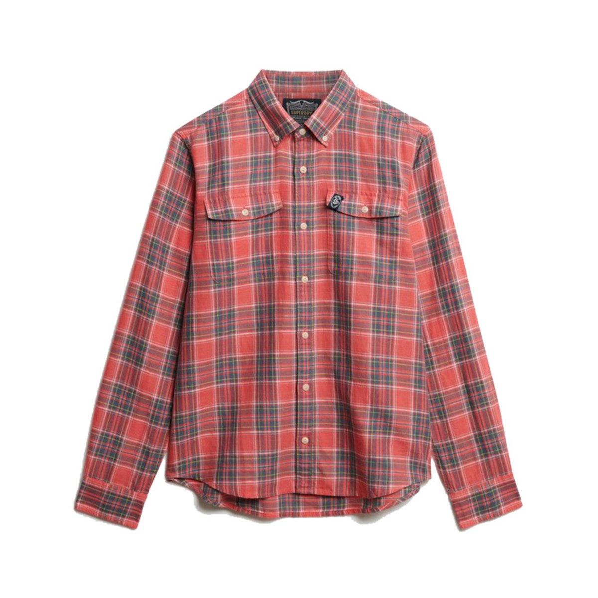 SUPERDRY MERCHANT LINEN CHECK SHIR