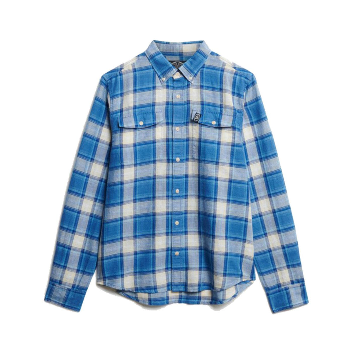 SUPERDRY MERCHANT LINEN CHECK SHIR