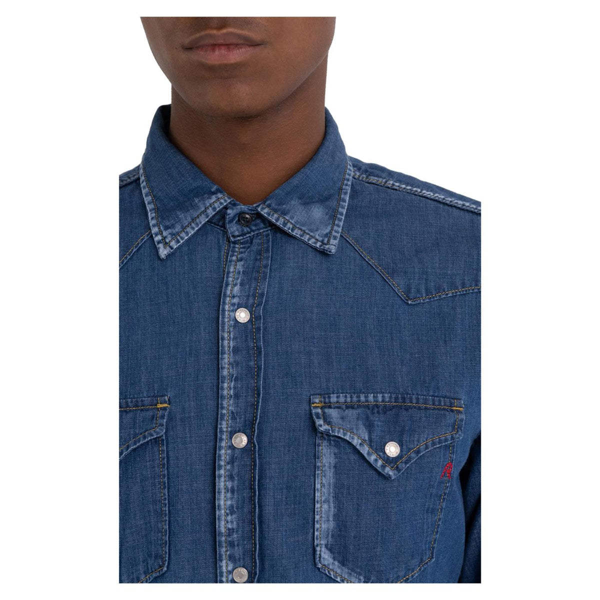 REPLAY CAMICIA UOMO - Denim - vista 4