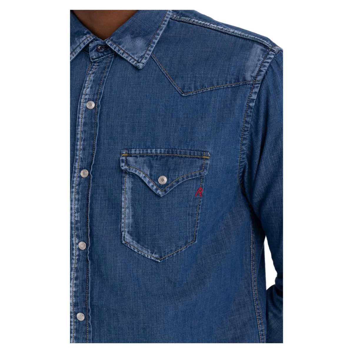 REPLAY CAMICIA UOMO - Denim - vista 5