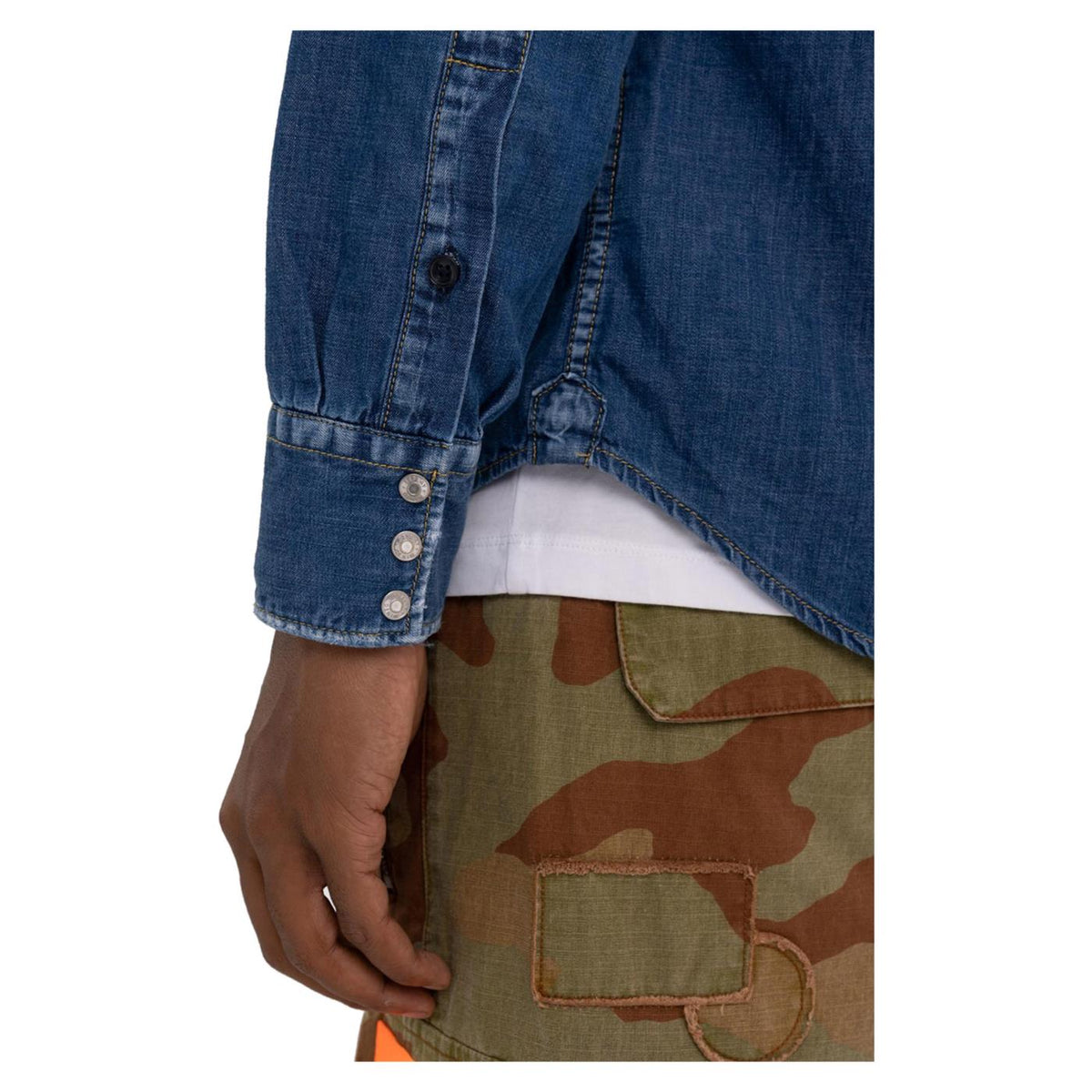 REPLAY CAMICIA UOMO - Denim - vista 6