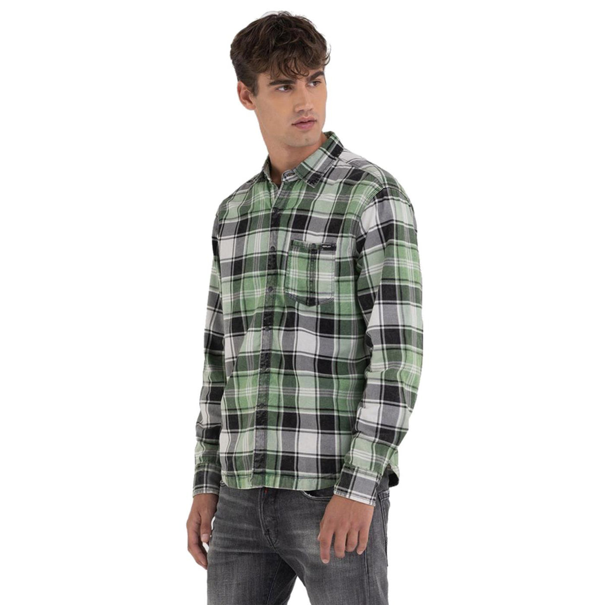 REPLAY CAMICIA UOMO - Verde - immagine principale