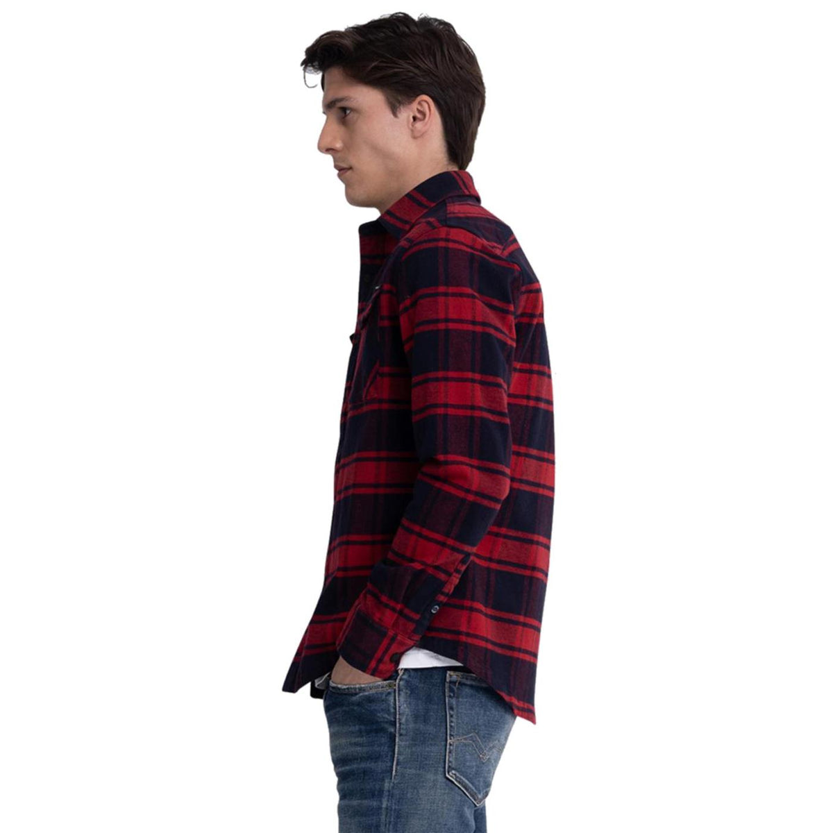 REPLAY CAMICIA UOMO - Rosso - vista 3