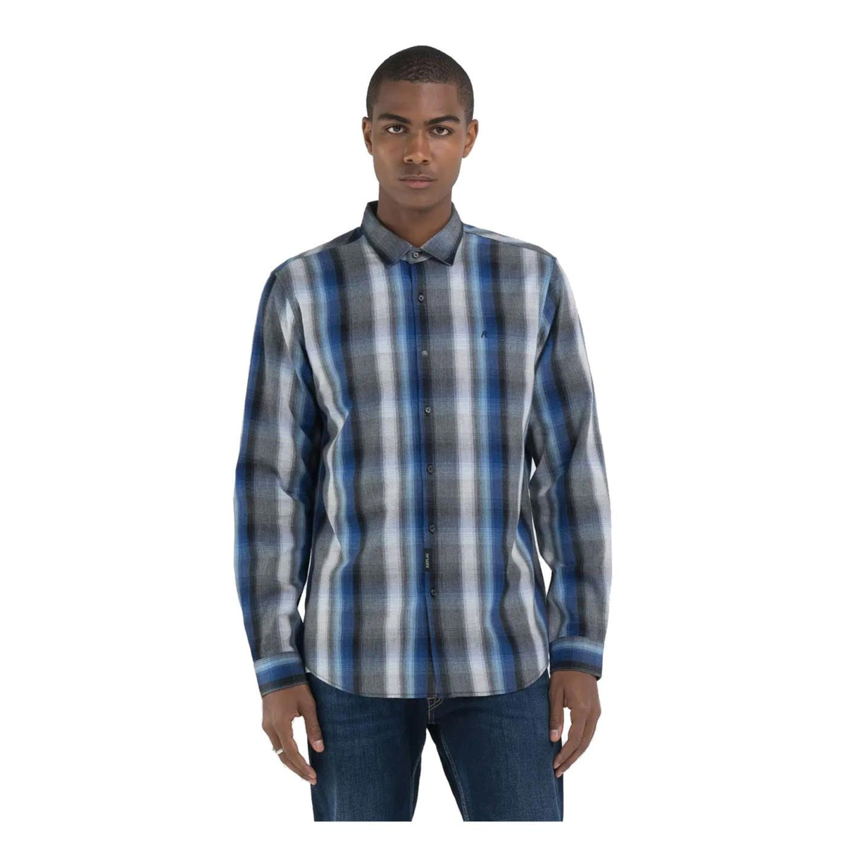 REPLAY CAMICIA CHECK REGULAR FIT