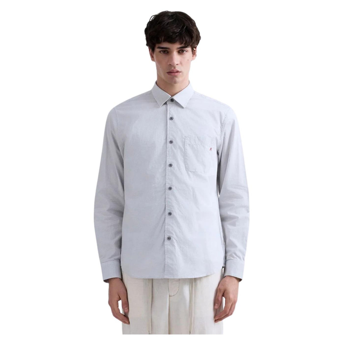 REPLAY CAMICIA ML UOMO - Grigio chiaro - immagine principale