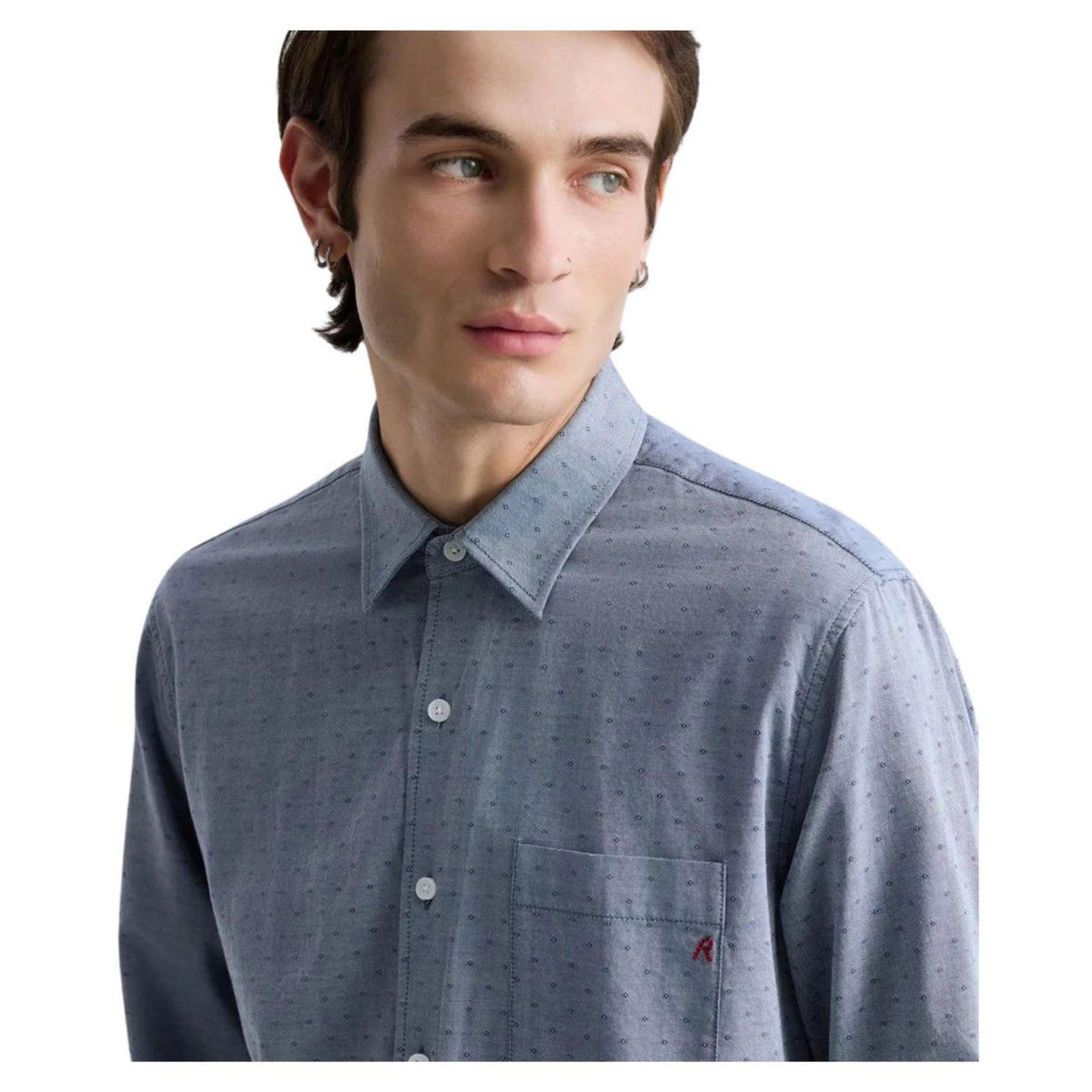 REPLAY CAMICIA ML UOMO - Blu - vista 3
