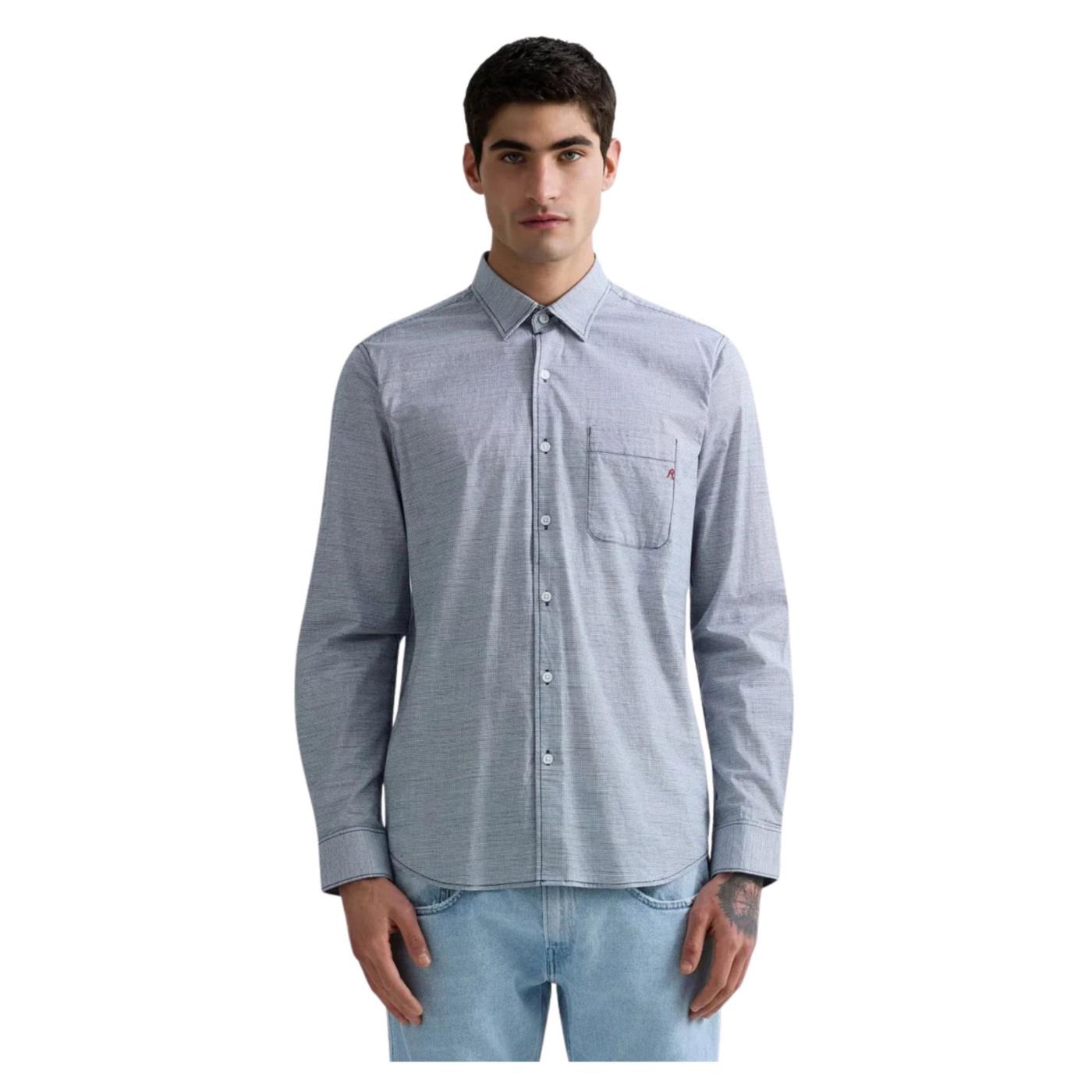 REPLAY CAMICIA ML UOMO - Azzurro - immagine principale